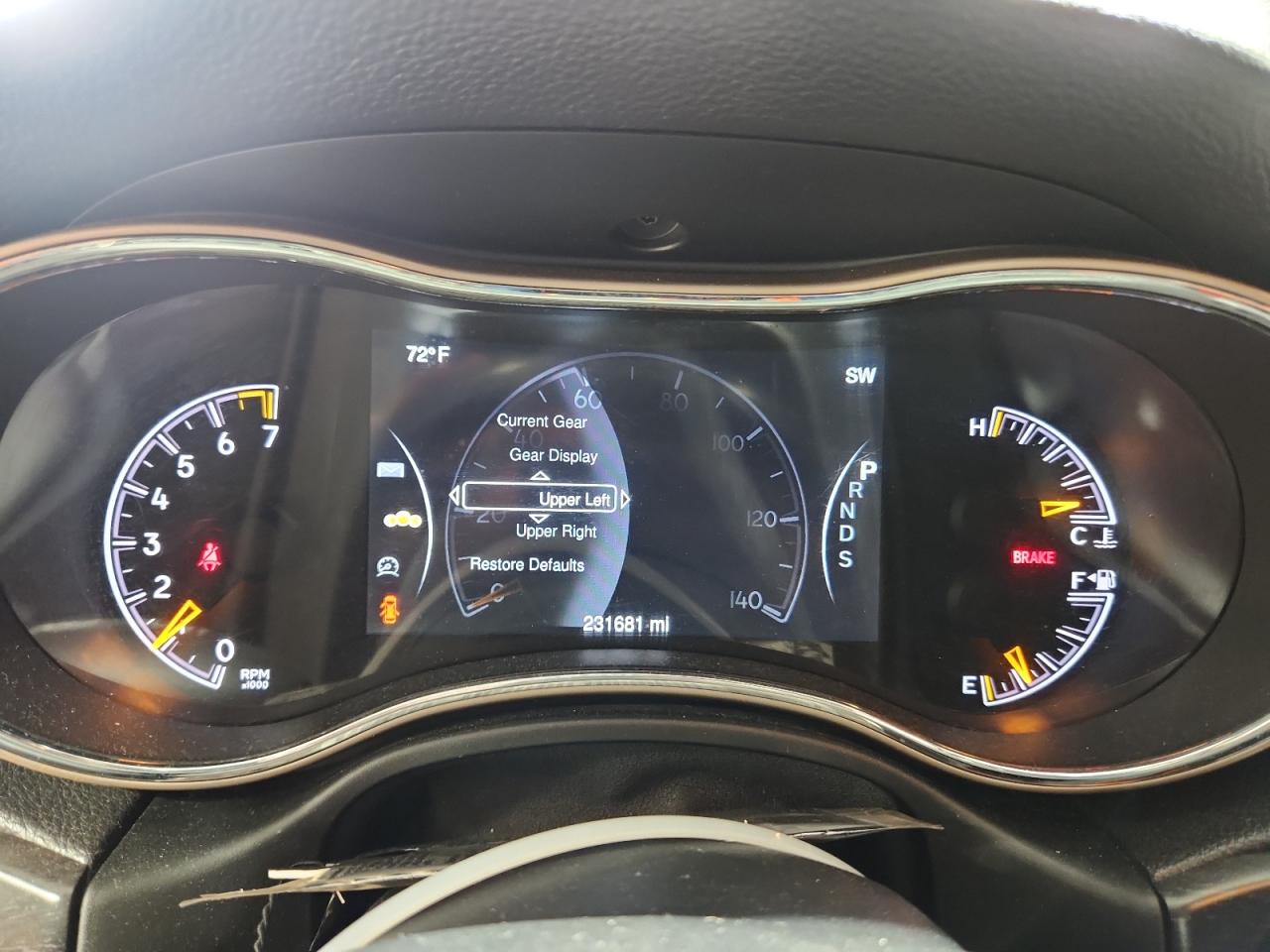 2014 Jeep Grand Cherokee Limited Gray vin: 1C4RJFBG9EC375683 Damage: Warning Light - Brakes, On, Unacceptable
