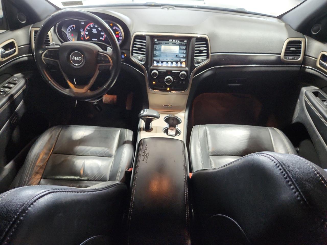 2014 Jeep Grand Cherokee Limited Gray vin: 1C4RJFBG9EC375683 Damage: Console Cover, Torn, 7 To 8 Inches