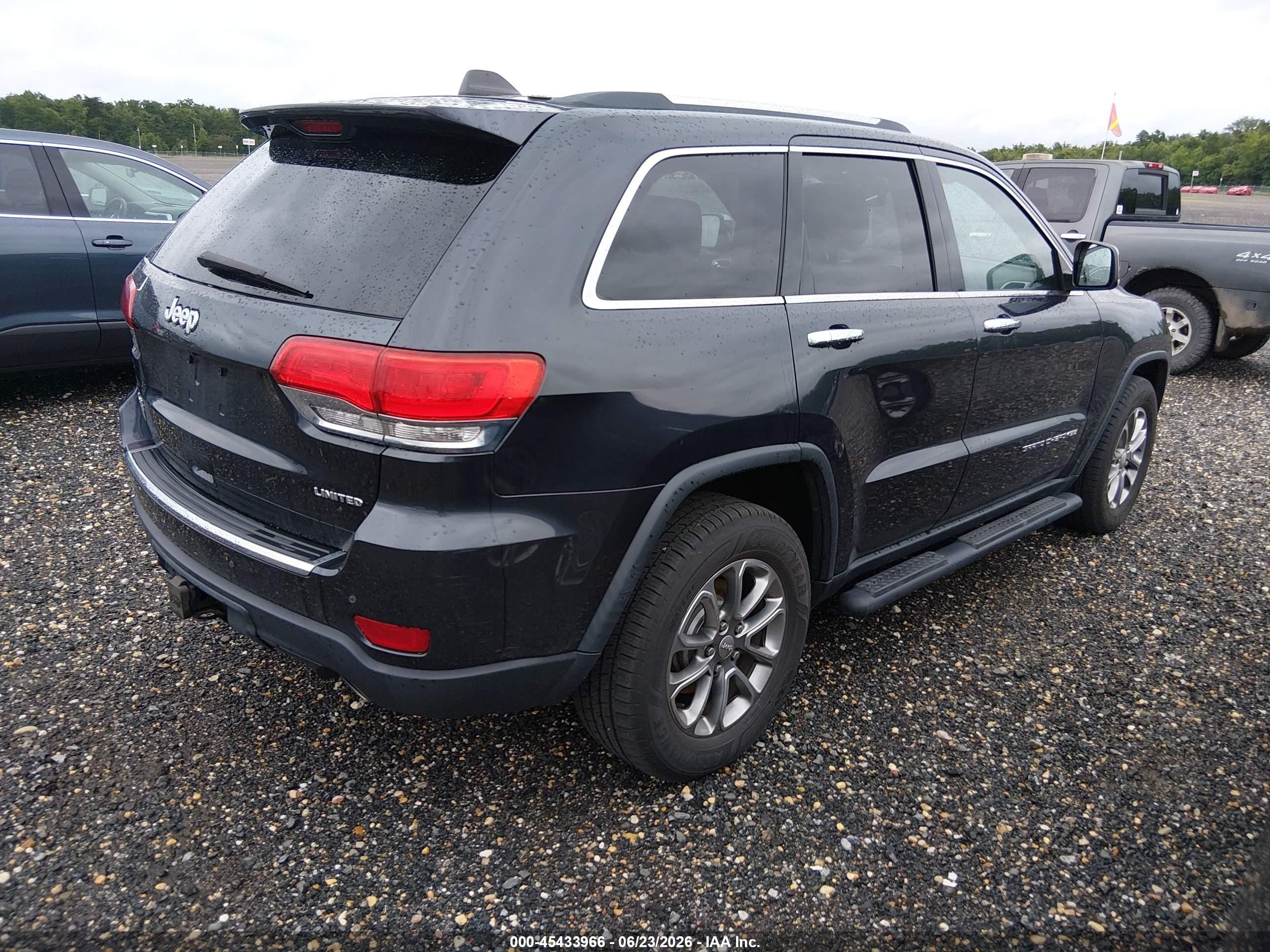 2014 Jeep Grand Cherokee Limited Black vin: 1C4RJFBG9EC381788