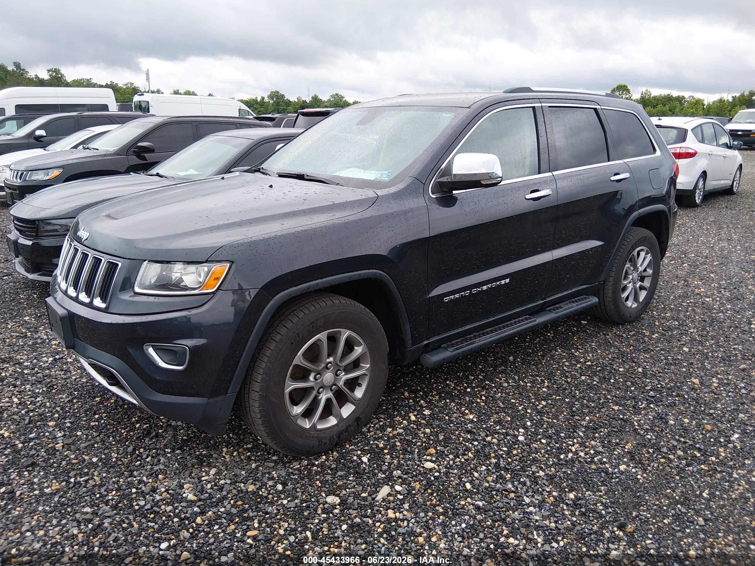 2014 Jeep Grand Cherokee Limited Black vin: 1C4RJFBG9EC381788