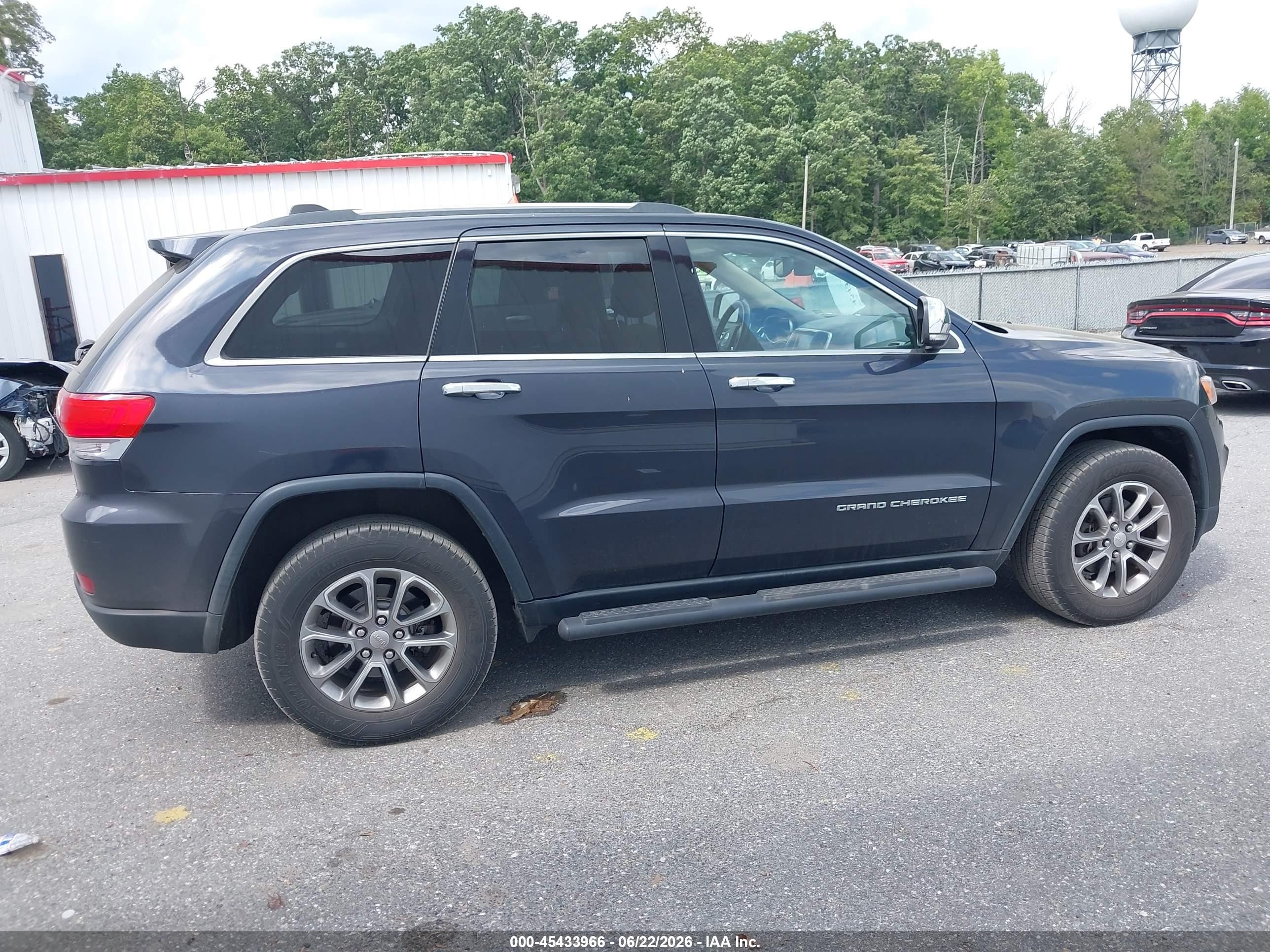 2014 Jeep Grand Cherokee Limited Black vin: 1C4RJFBG9EC381788