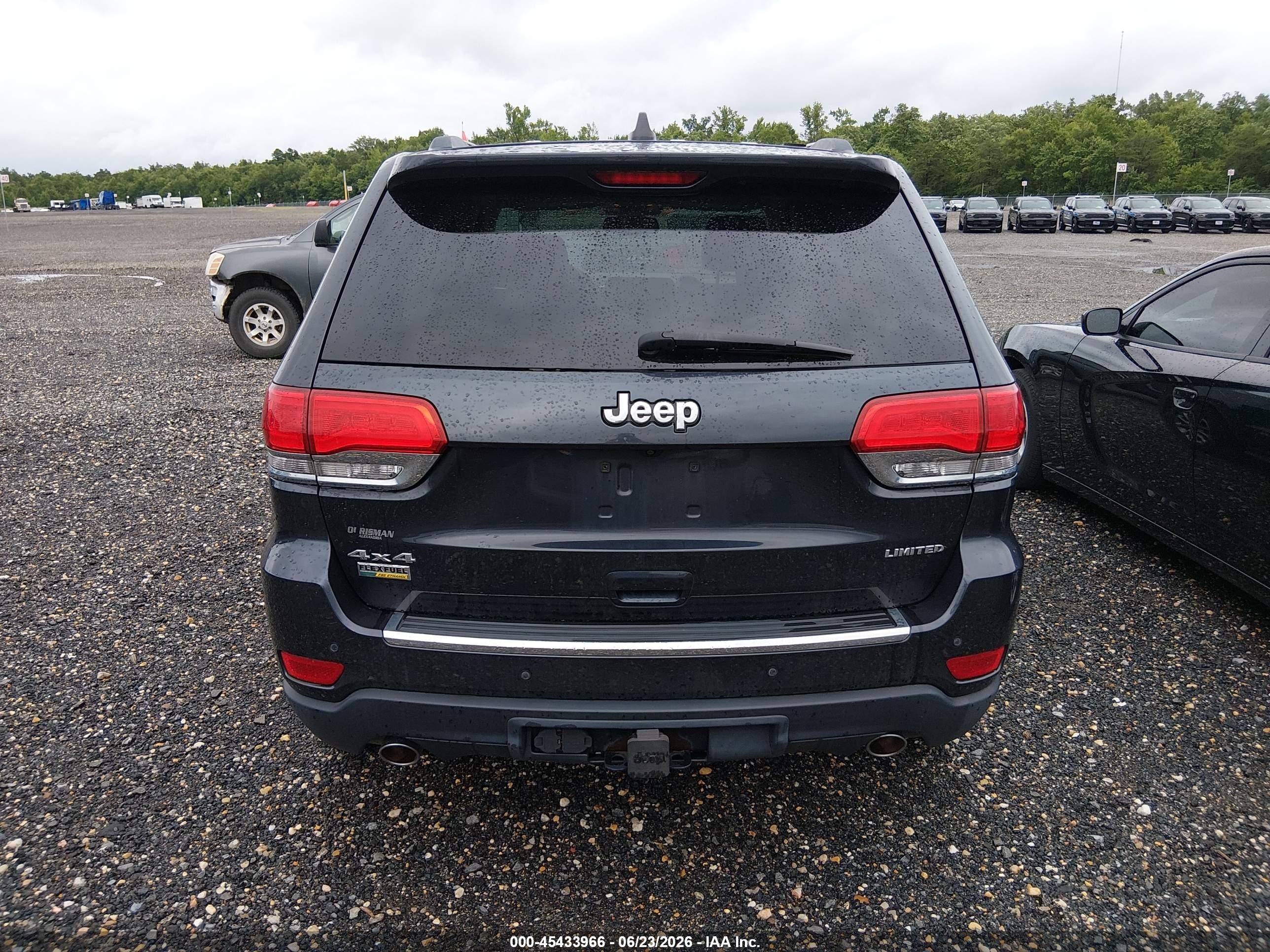 2014 Jeep Grand Cherokee Limited Black vin: 1C4RJFBG9EC381788