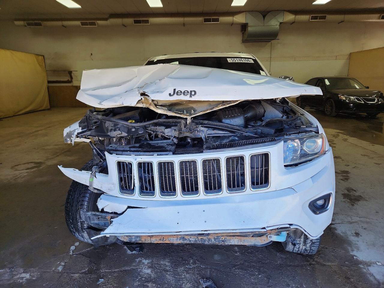 2014 Jeep Grand Cherokee Limited White vin: 1C4RJFBG9EC392953