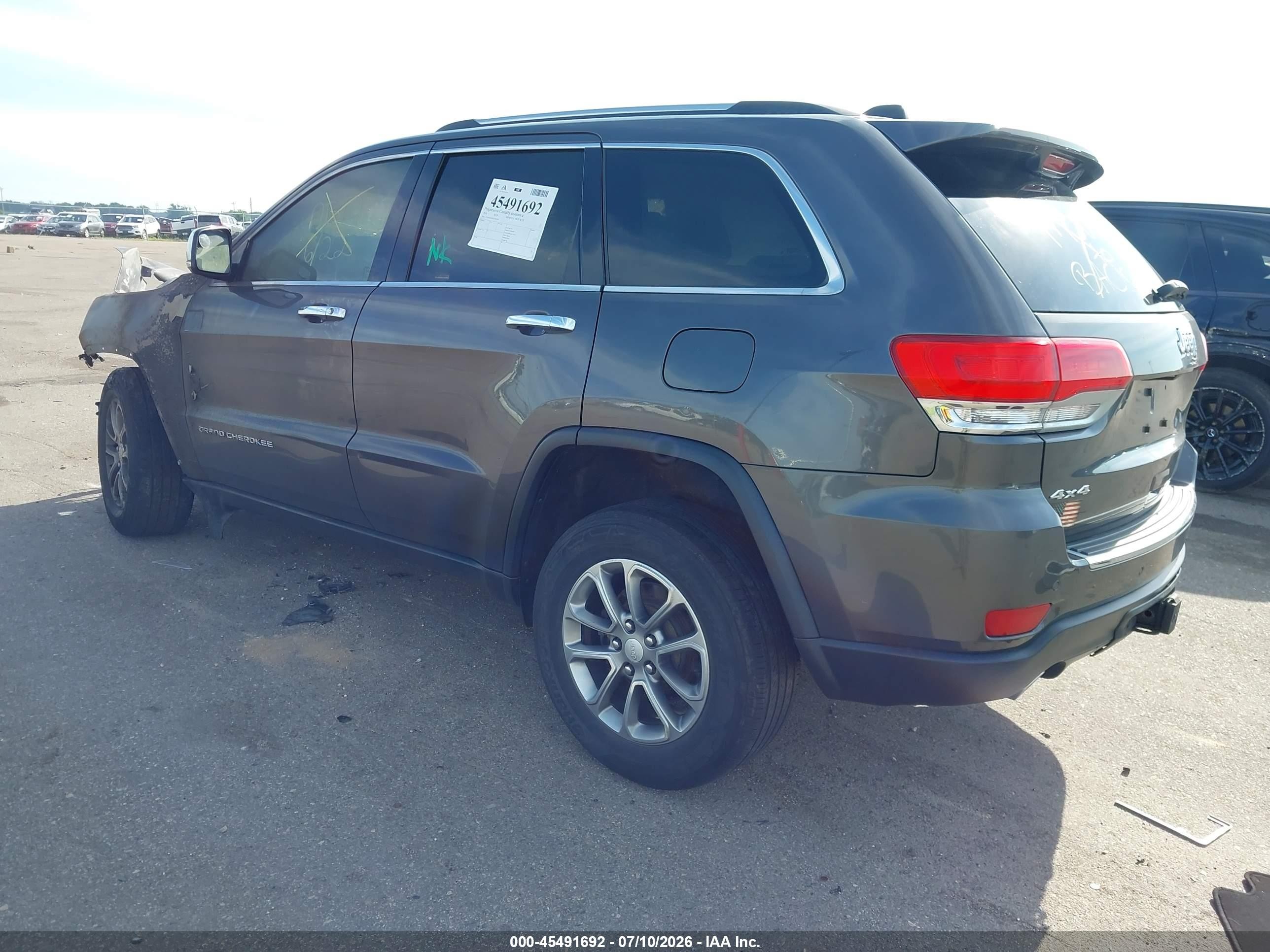 2014 Jeep Grand Cherokee Limited Black vin: 1C4RJFBG9EC395190