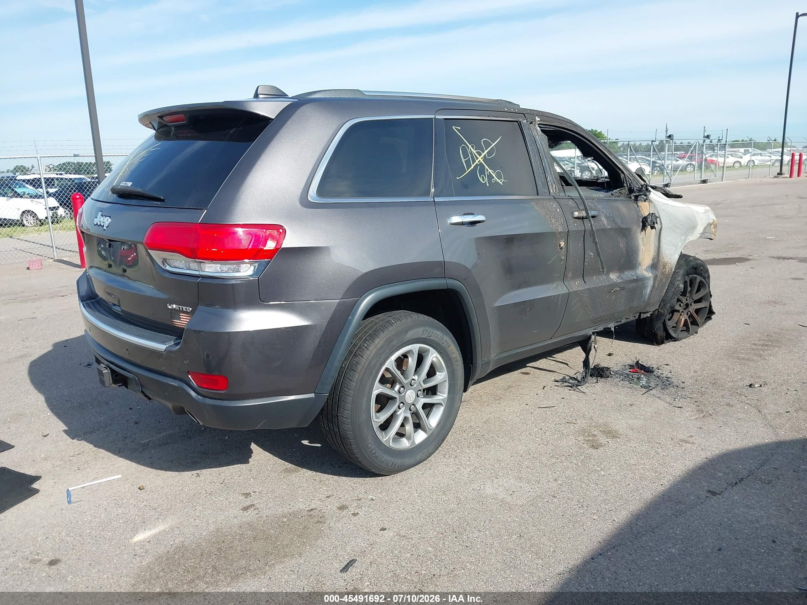 2014 Jeep Grand Cherokee Limited Black vin: 1C4RJFBG9EC395190