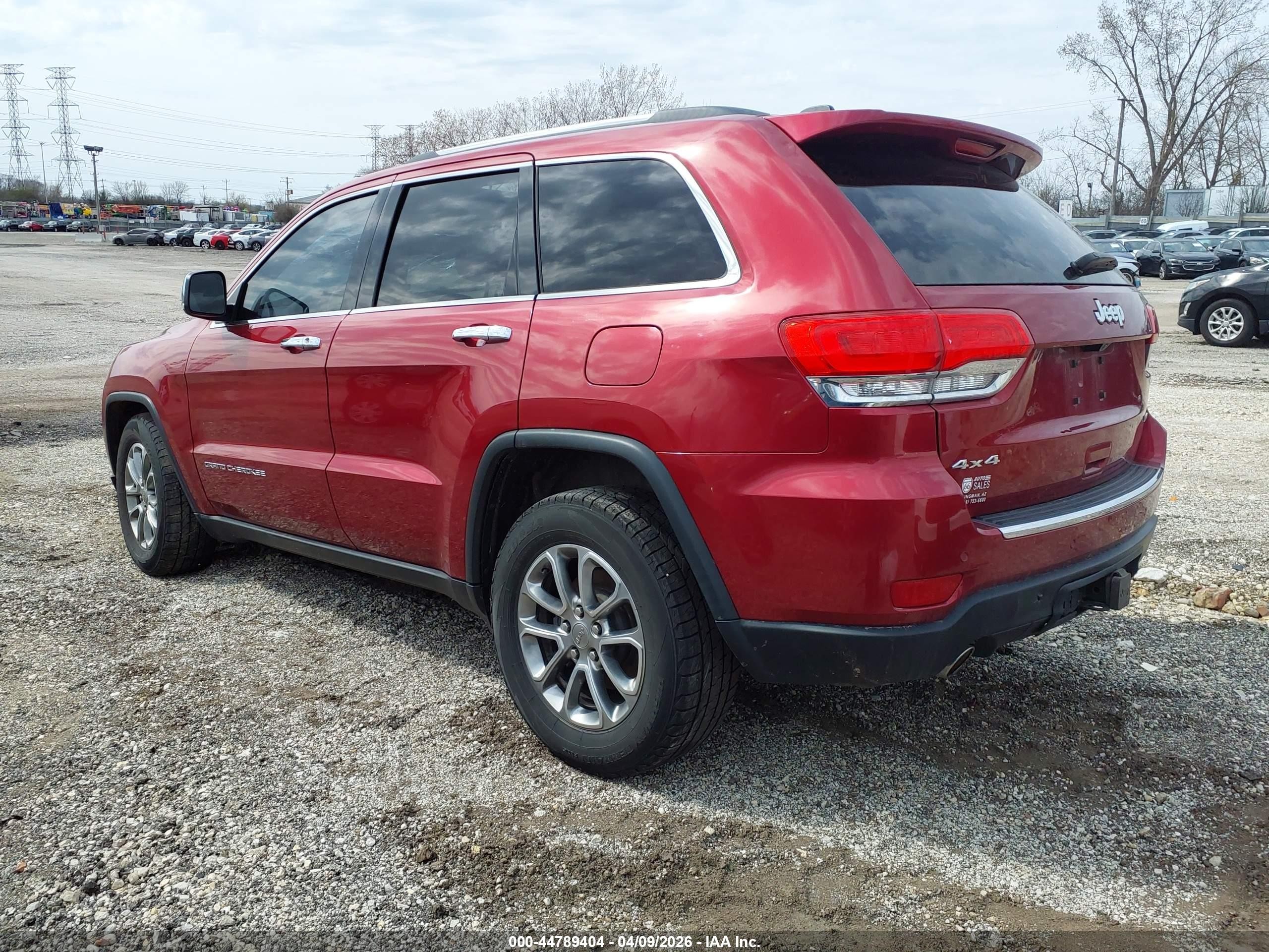 2014 Jeep Grand Cherokee Limited Красный vin: 1C4RJFBG9EC458837