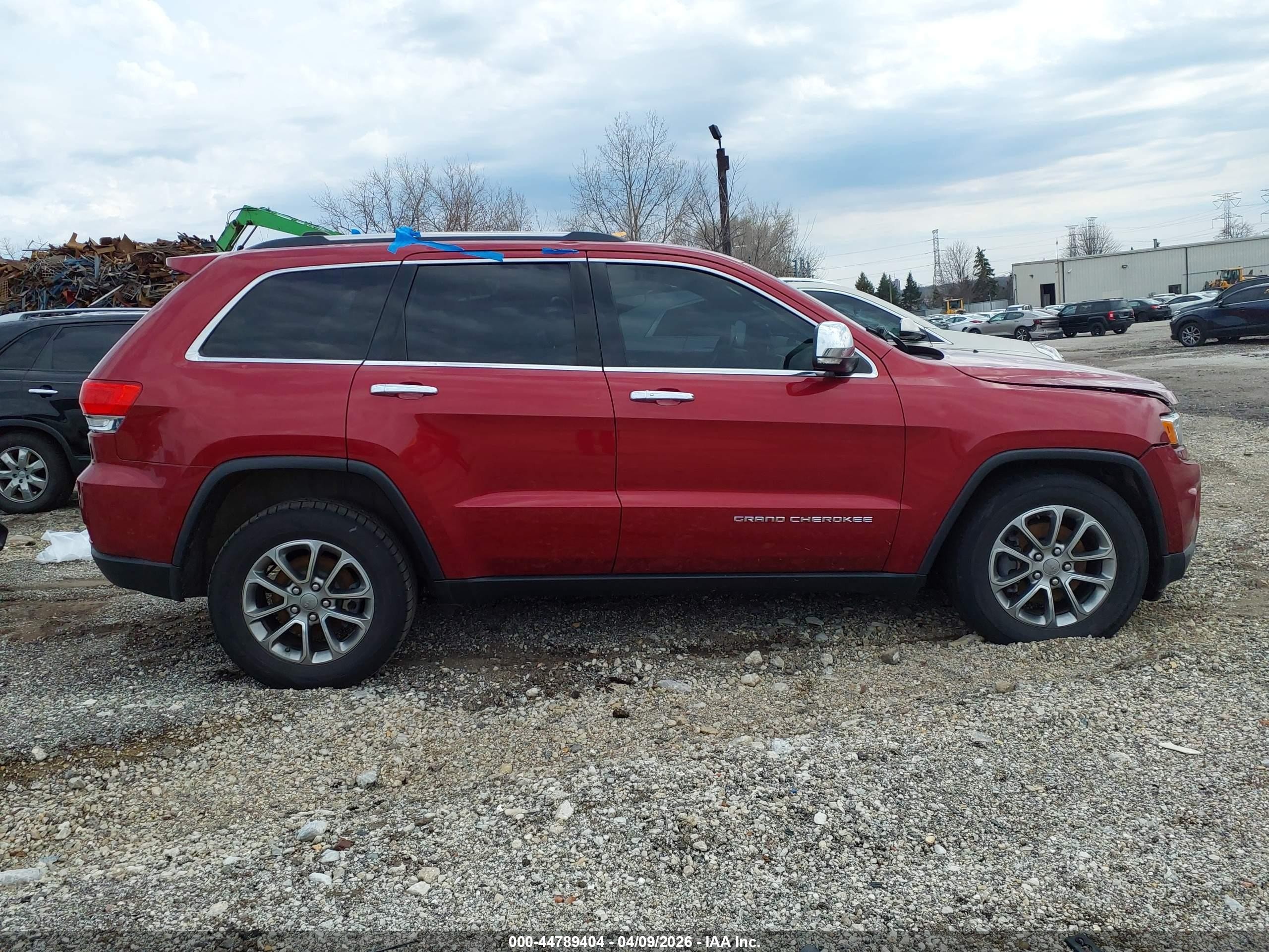 2014 Jeep Grand Cherokee Limited Красный vin: 1C4RJFBG9EC458837