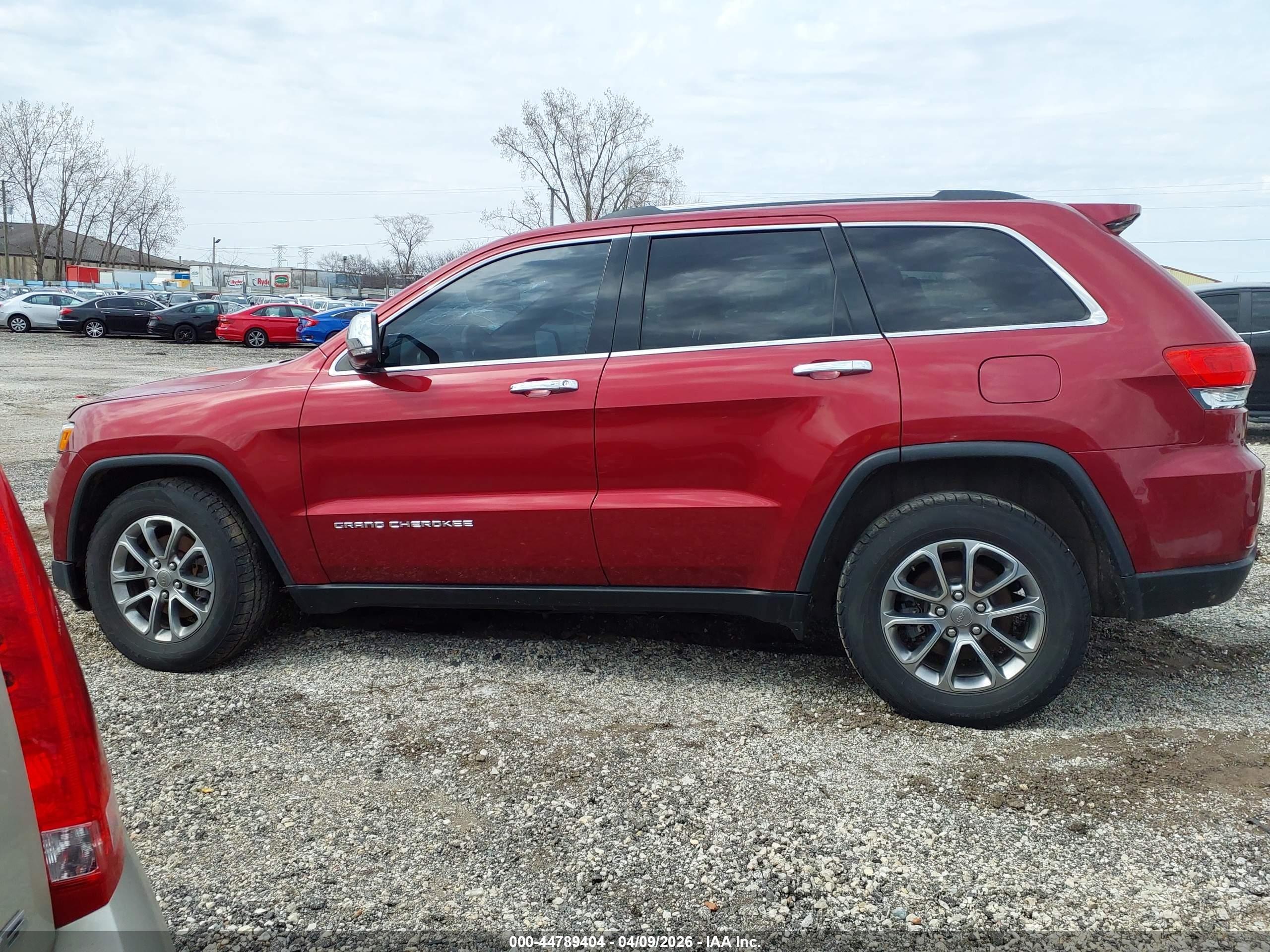 2014 Jeep Grand Cherokee Limited Красный vin: 1C4RJFBG9EC458837