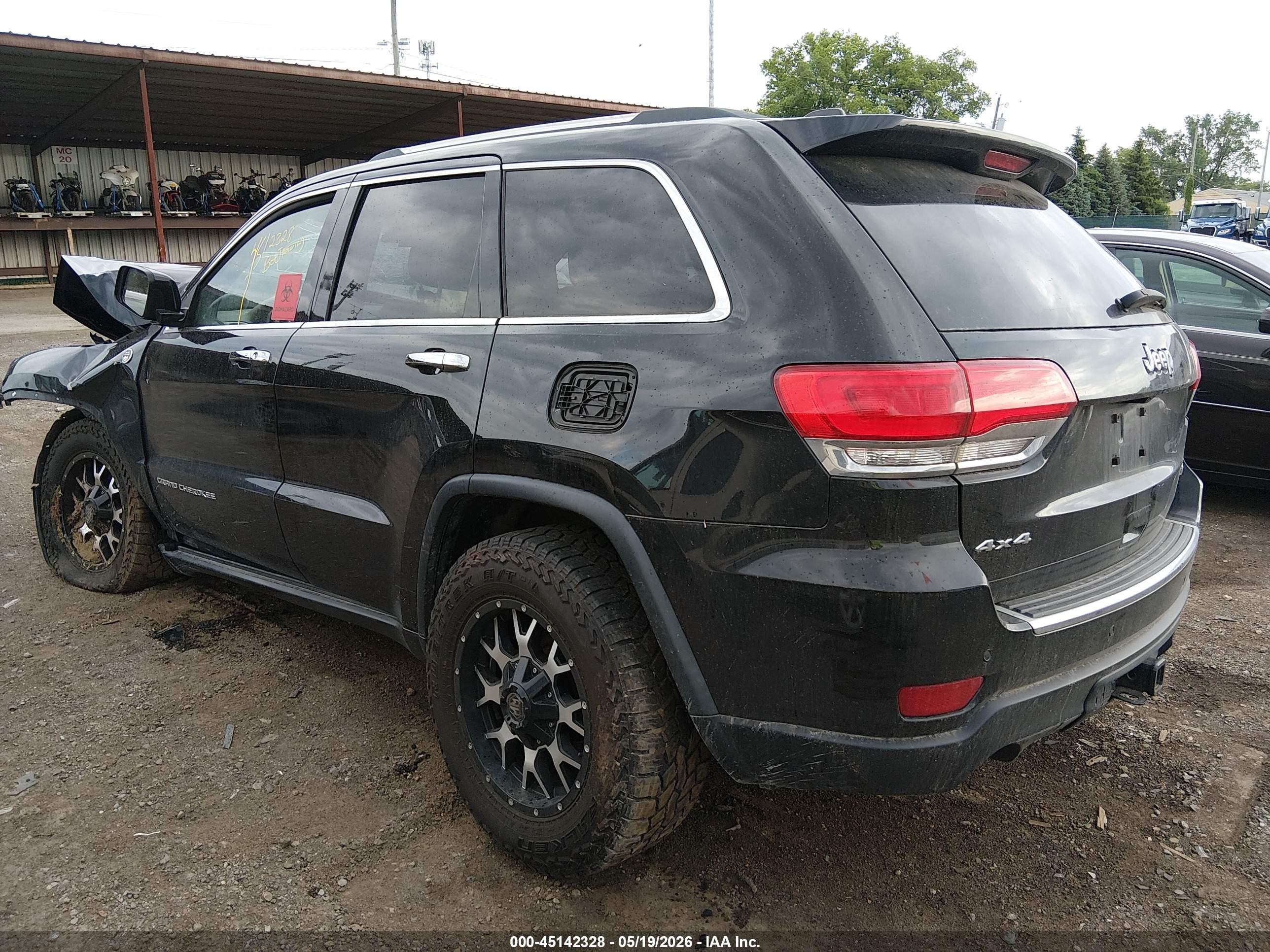 2014 Jeep Grand Cherokee Limited Black vin: 1C4RJFBG9EC486217