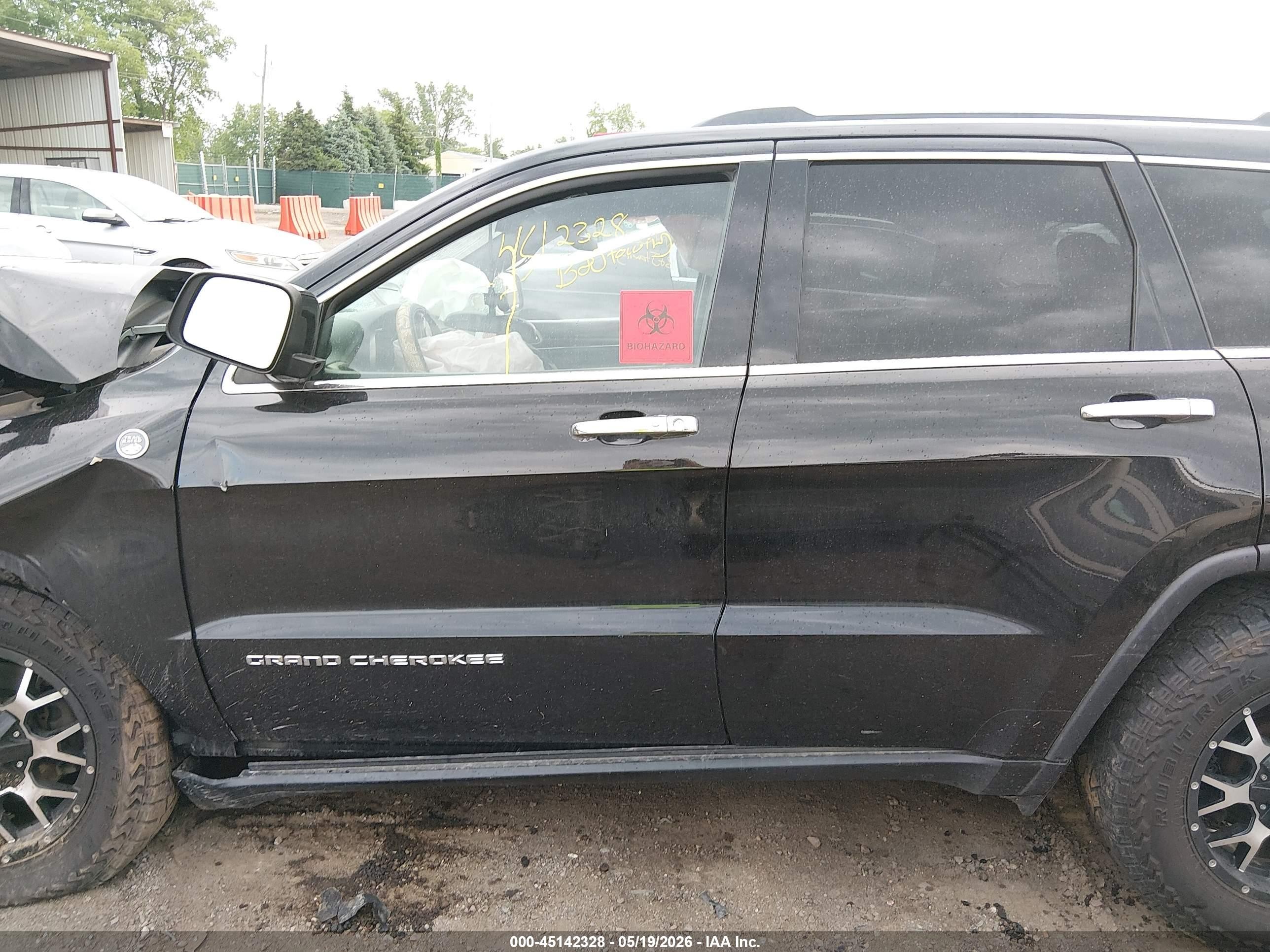 2014 Jeep Grand Cherokee Limited Black vin: 1C4RJFBG9EC486217