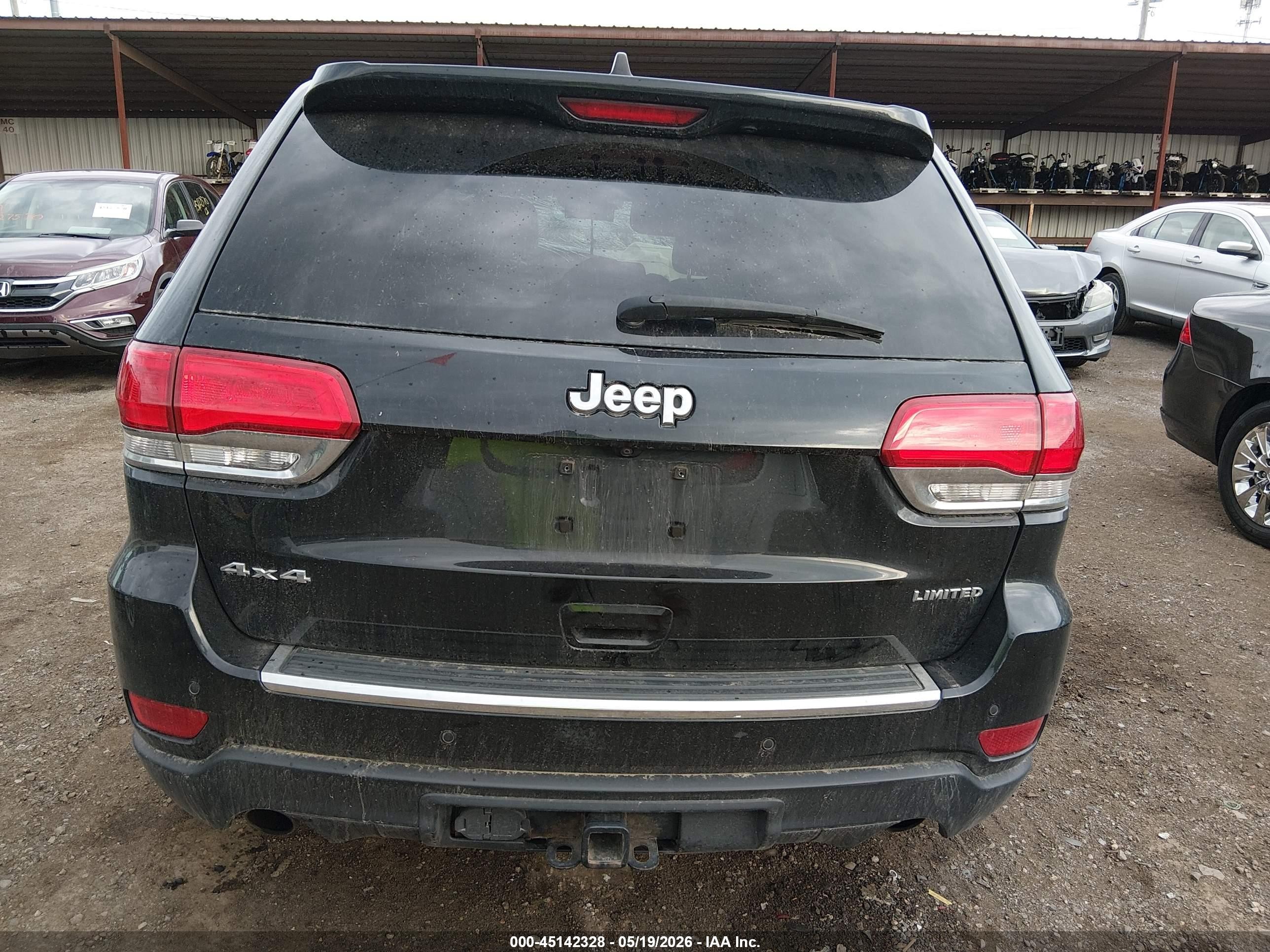 2014 Jeep Grand Cherokee Limited Black vin: 1C4RJFBG9EC486217