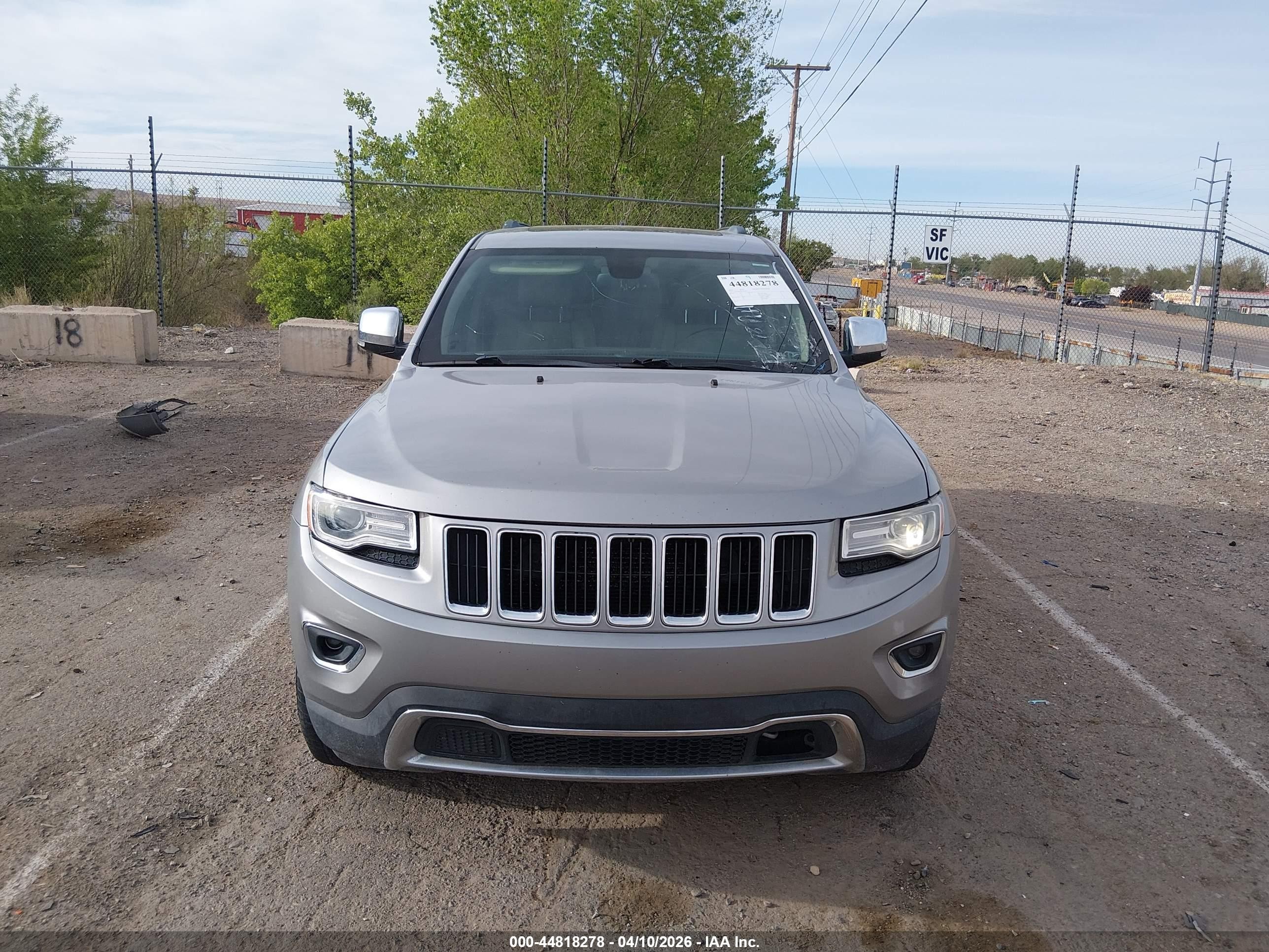 2014 Jeep Grand Cherokee Limited Gray vin: 1C4RJFBG9EC501945