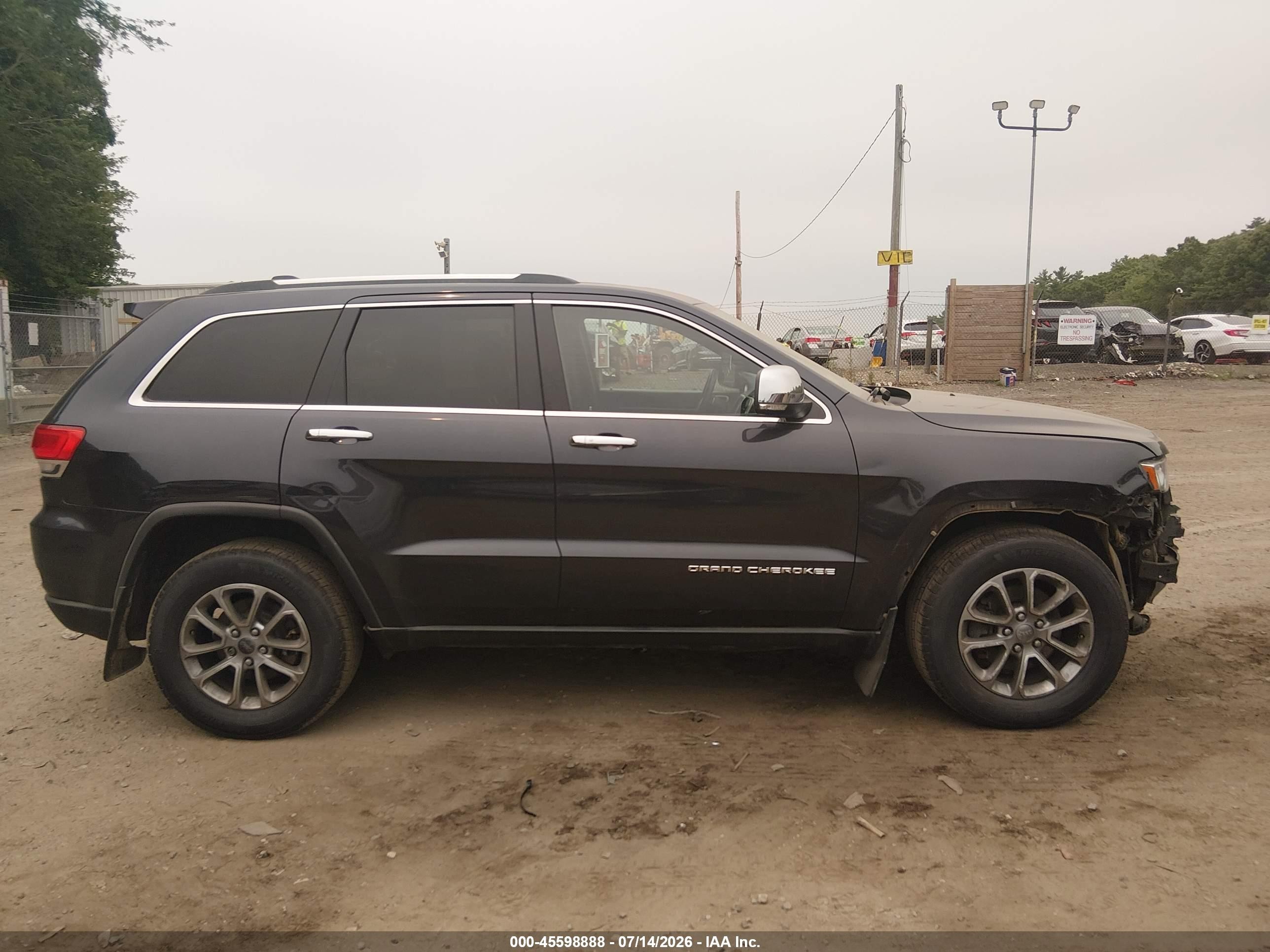 2014 Jeep Grand Cherokee Limited Черный vin: 1C4RJFBG9EC586978