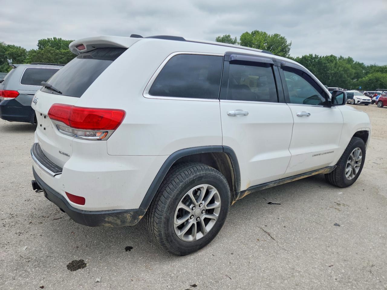 2015 Jeep Grand Cherokee Limited White vin: 1C4RJFBG9FC112756