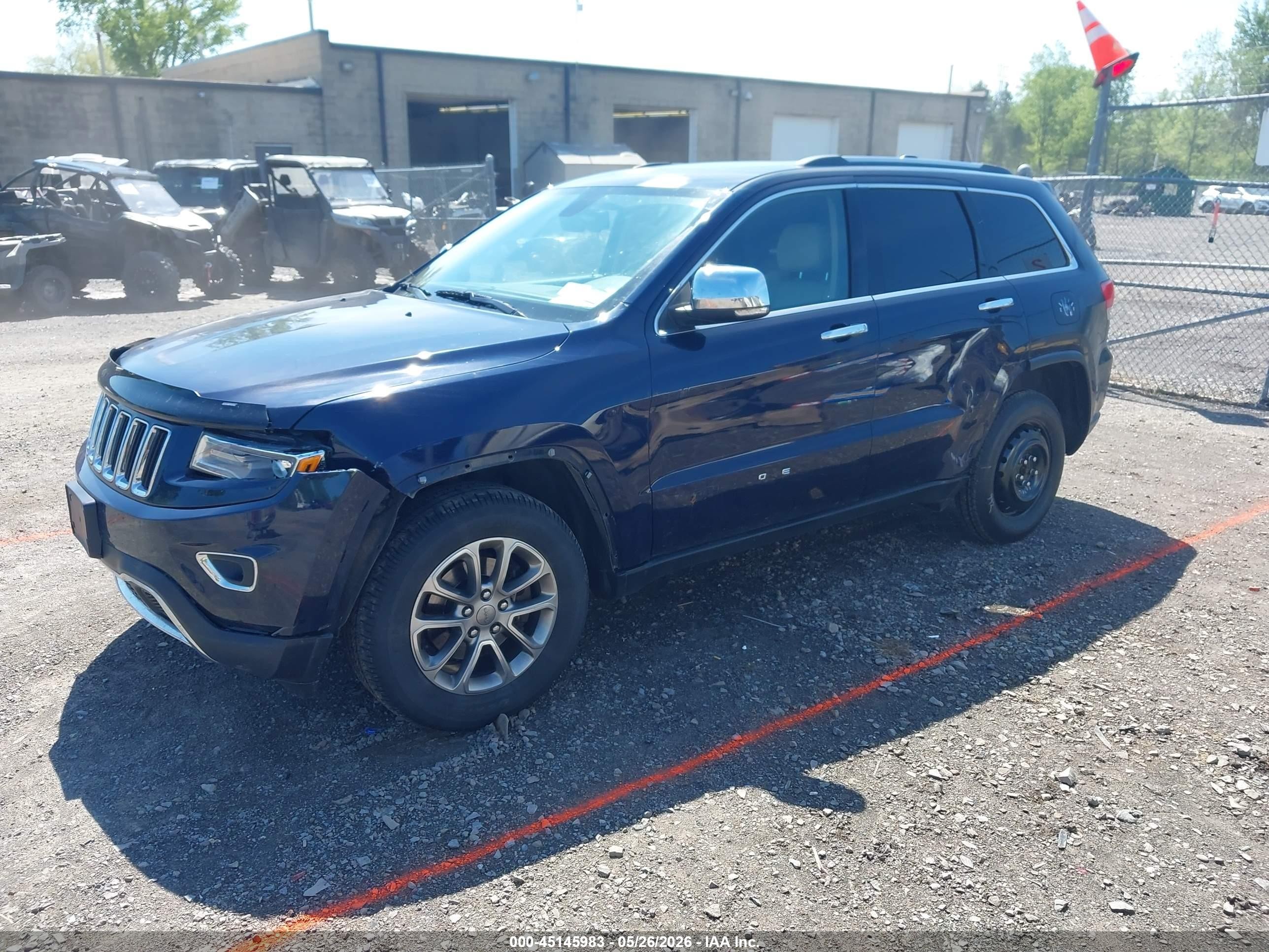 2015 Jeep Grand Cherokee Limited Blue vin: 1C4RJFBG9FC136457