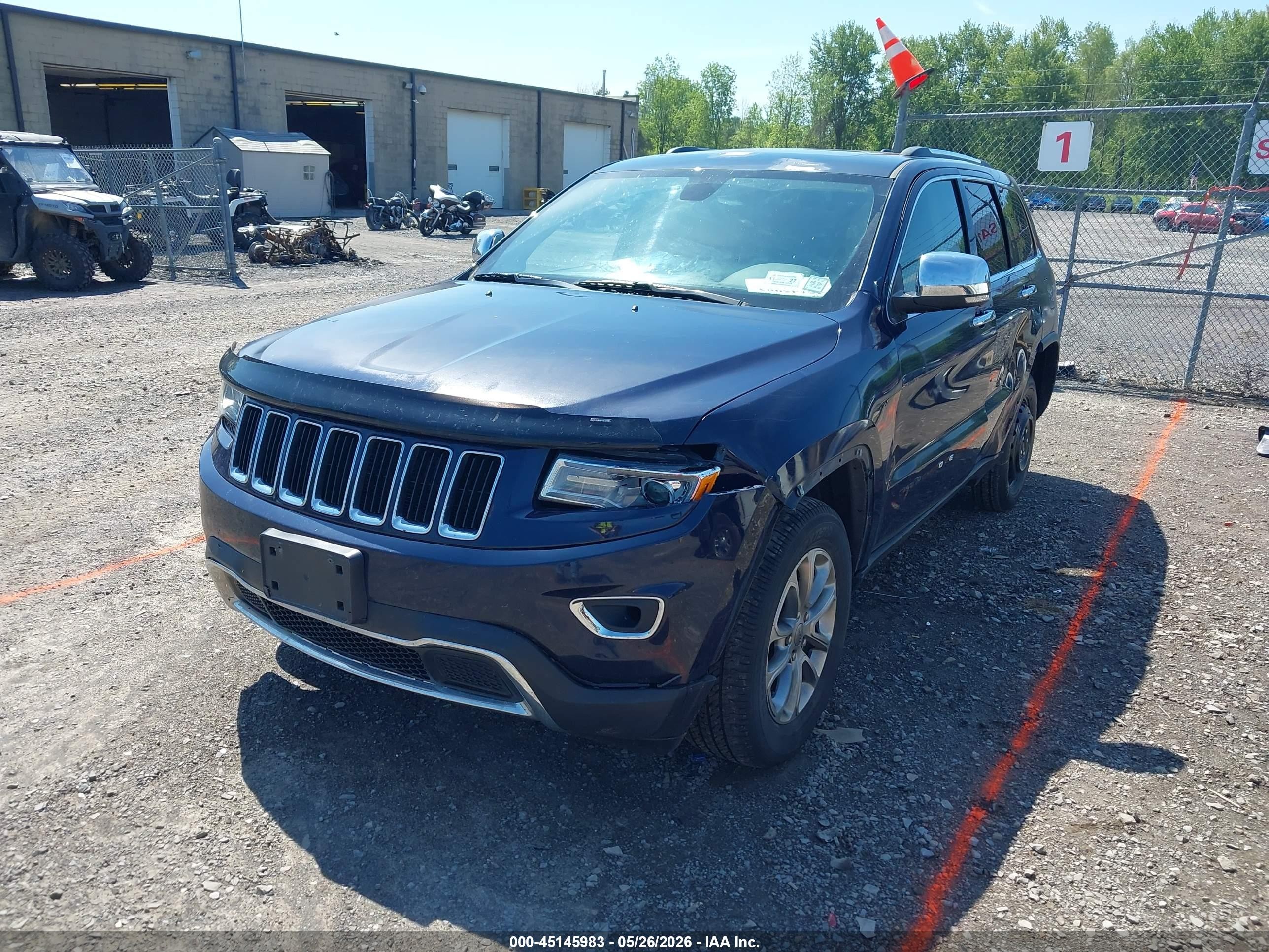 2015 Jeep Grand Cherokee Limited Blue vin: 1C4RJFBG9FC136457
