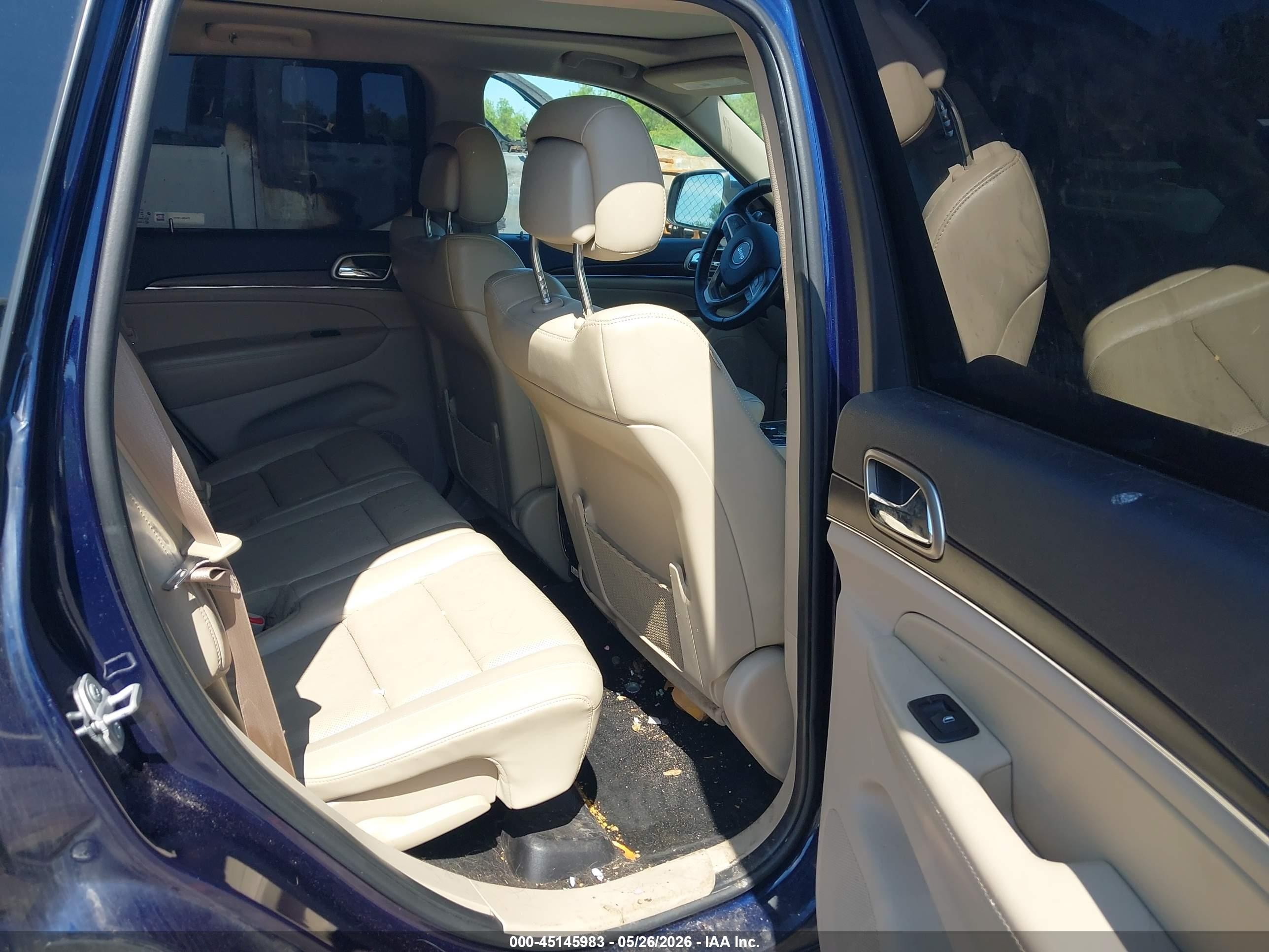 2015 Jeep Grand Cherokee Limited Blue vin: 1C4RJFBG9FC136457