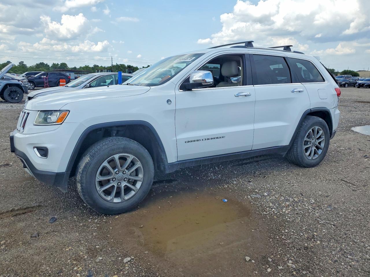 2015 Jeep Grand Cherokee Limited White vin: 1C4RJFBG9FC151377