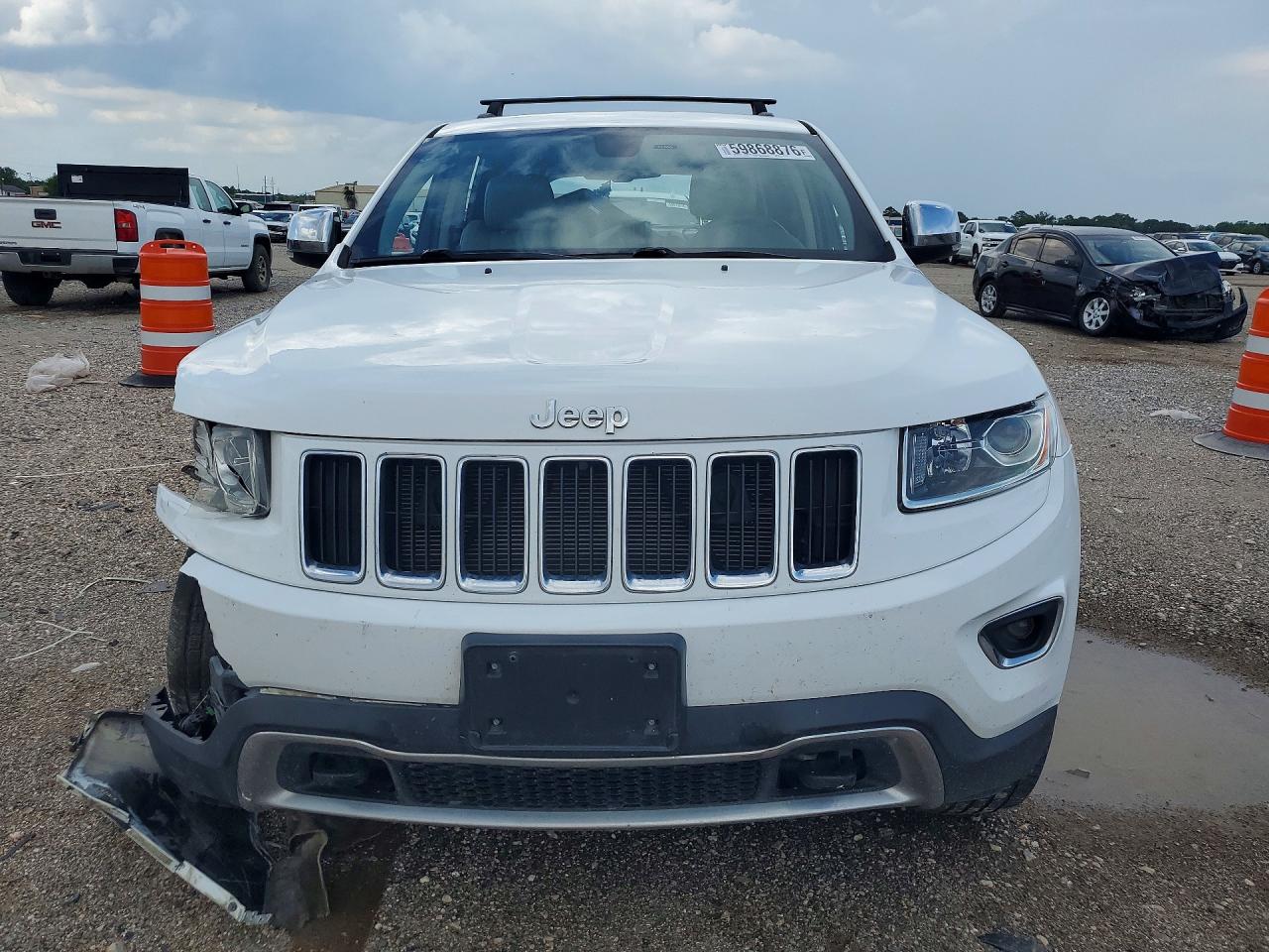 2015 Jeep Grand Cherokee Limited White vin: 1C4RJFBG9FC151377
