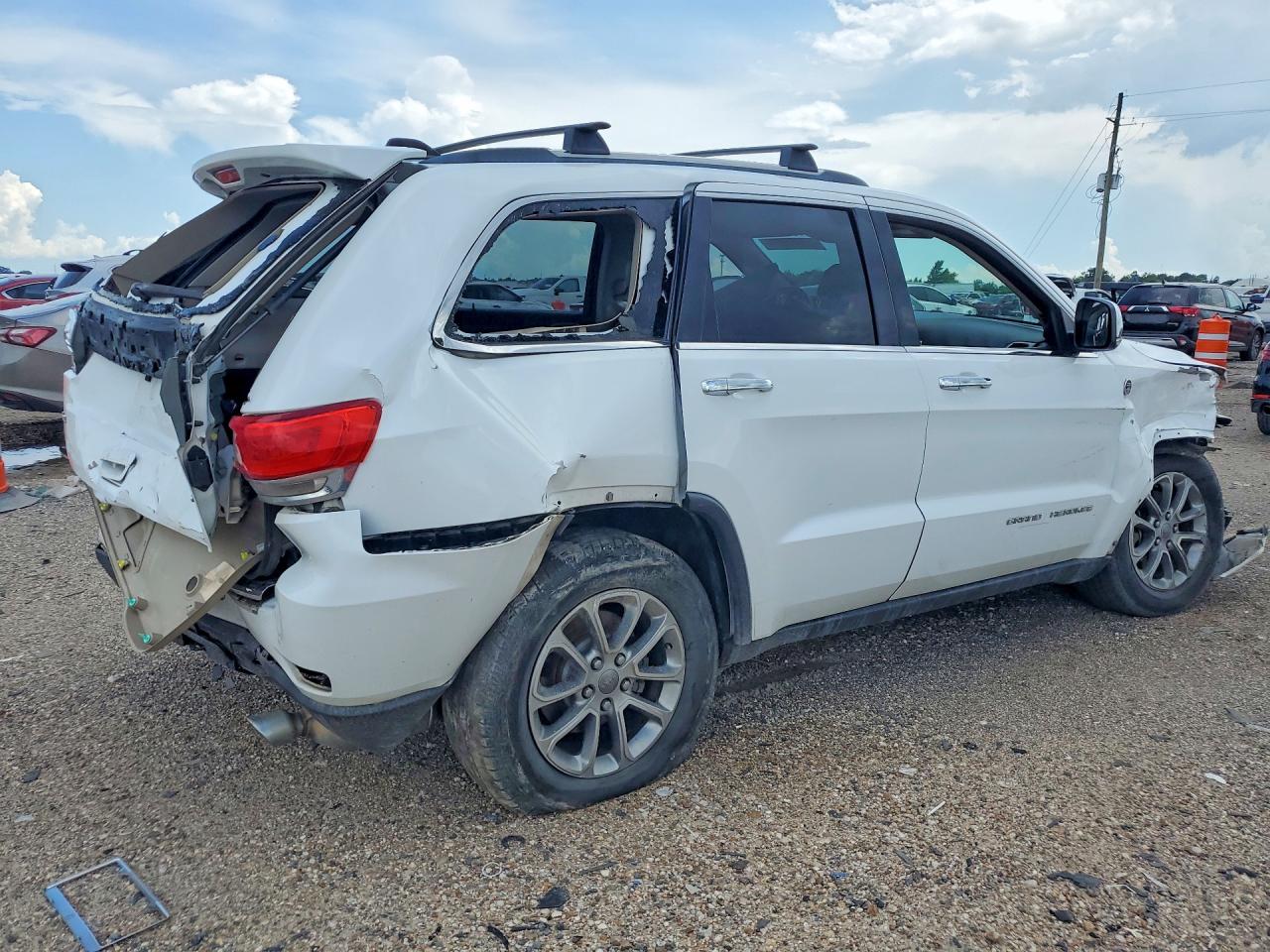 2015 Jeep Grand Cherokee Limited White vin: 1C4RJFBG9FC151377