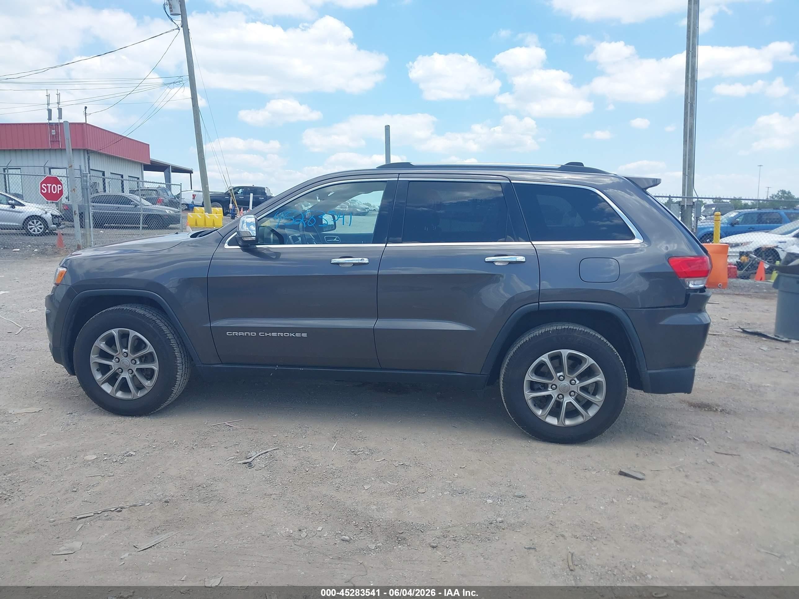 2015 Jeep Grand Cherokee Limited Gray vin: 1C4RJFBG9FC158748