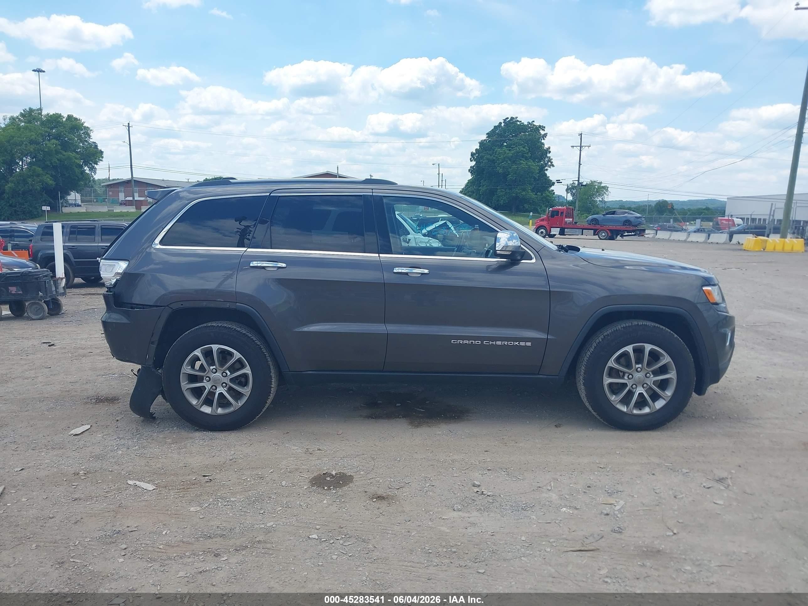 2015 Jeep Grand Cherokee Limited Gray vin: 1C4RJFBG9FC158748