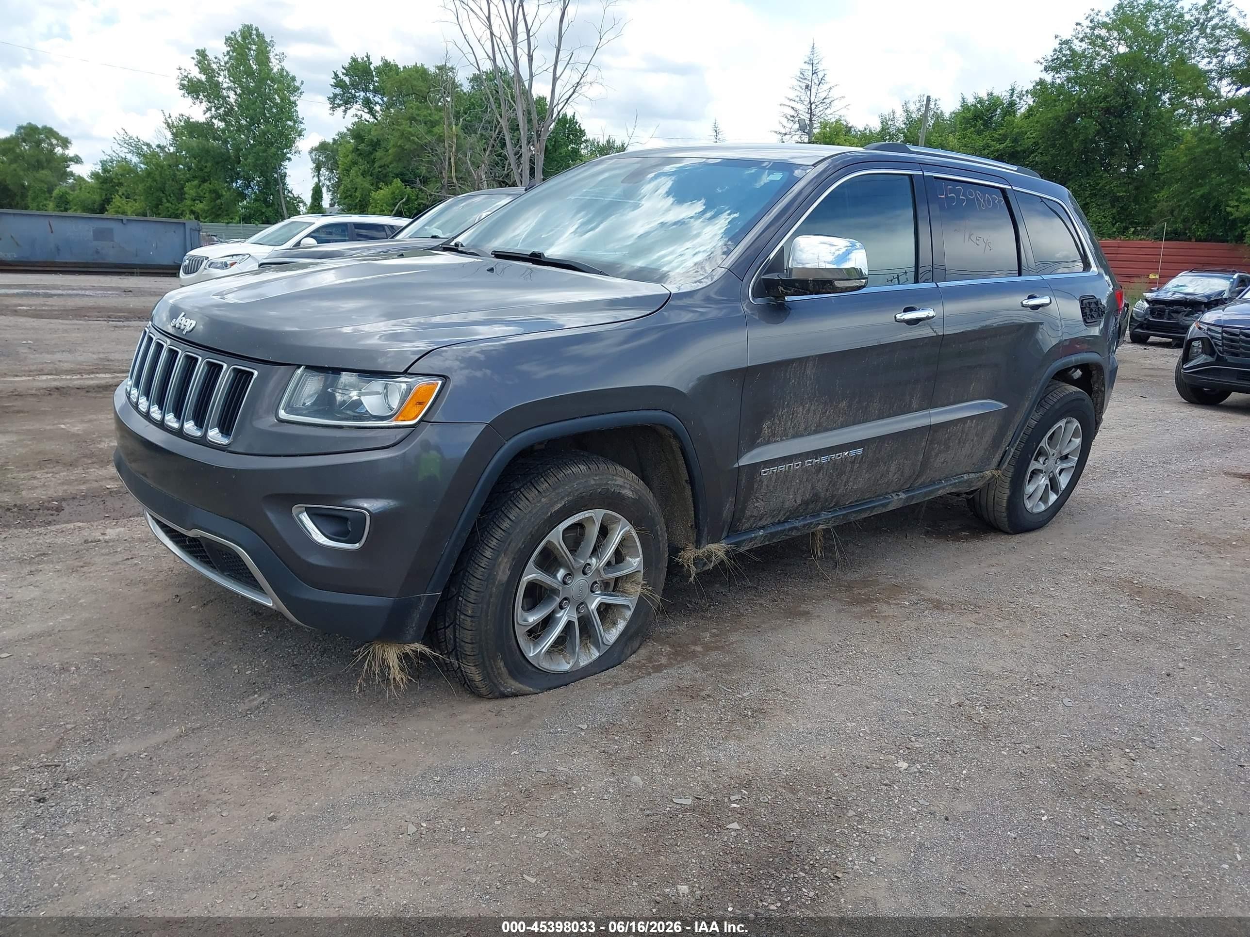 2015 Jeep Grand Cherokee Limited Gray vin: 1C4RJFBG9FC191474