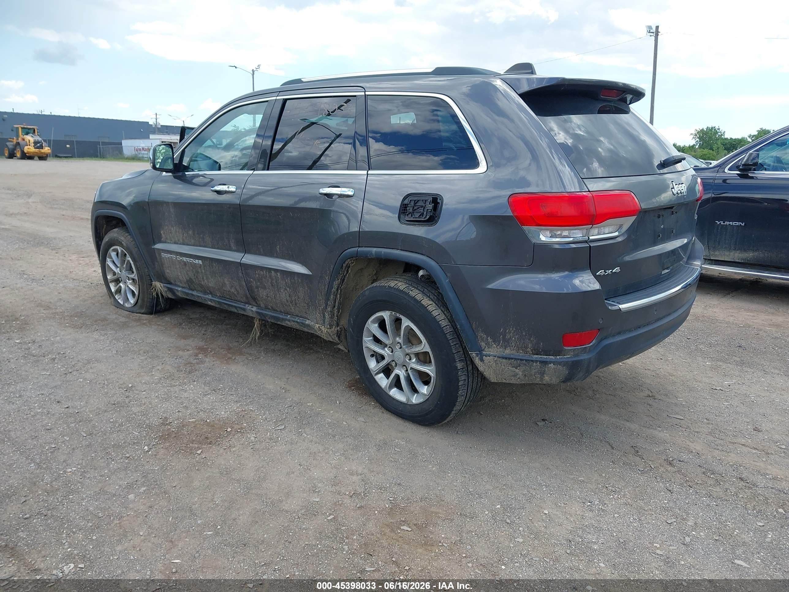2015 Jeep Grand Cherokee Limited Gray vin: 1C4RJFBG9FC191474