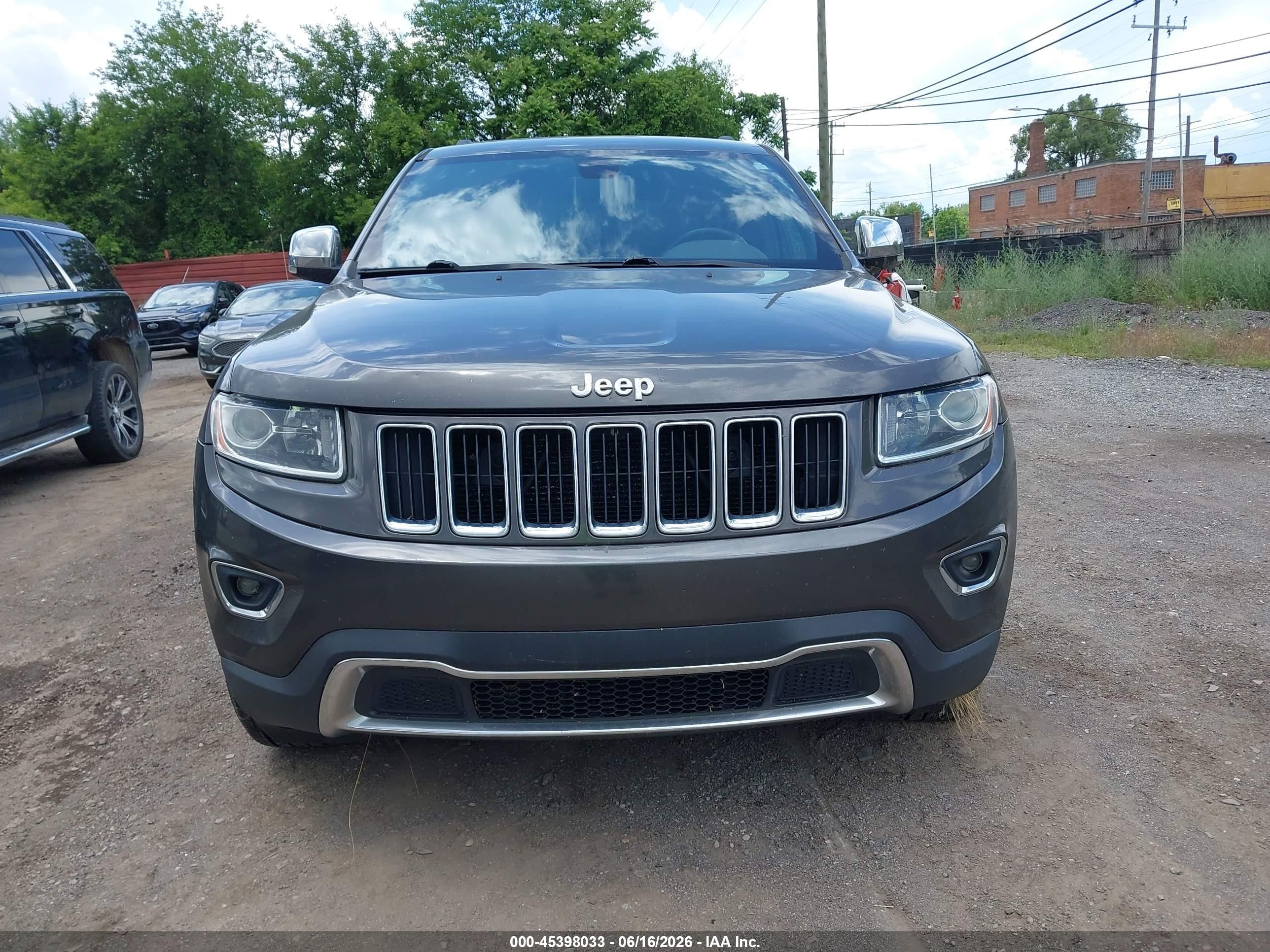 2015 Jeep Grand Cherokee Limited Gray vin: 1C4RJFBG9FC191474