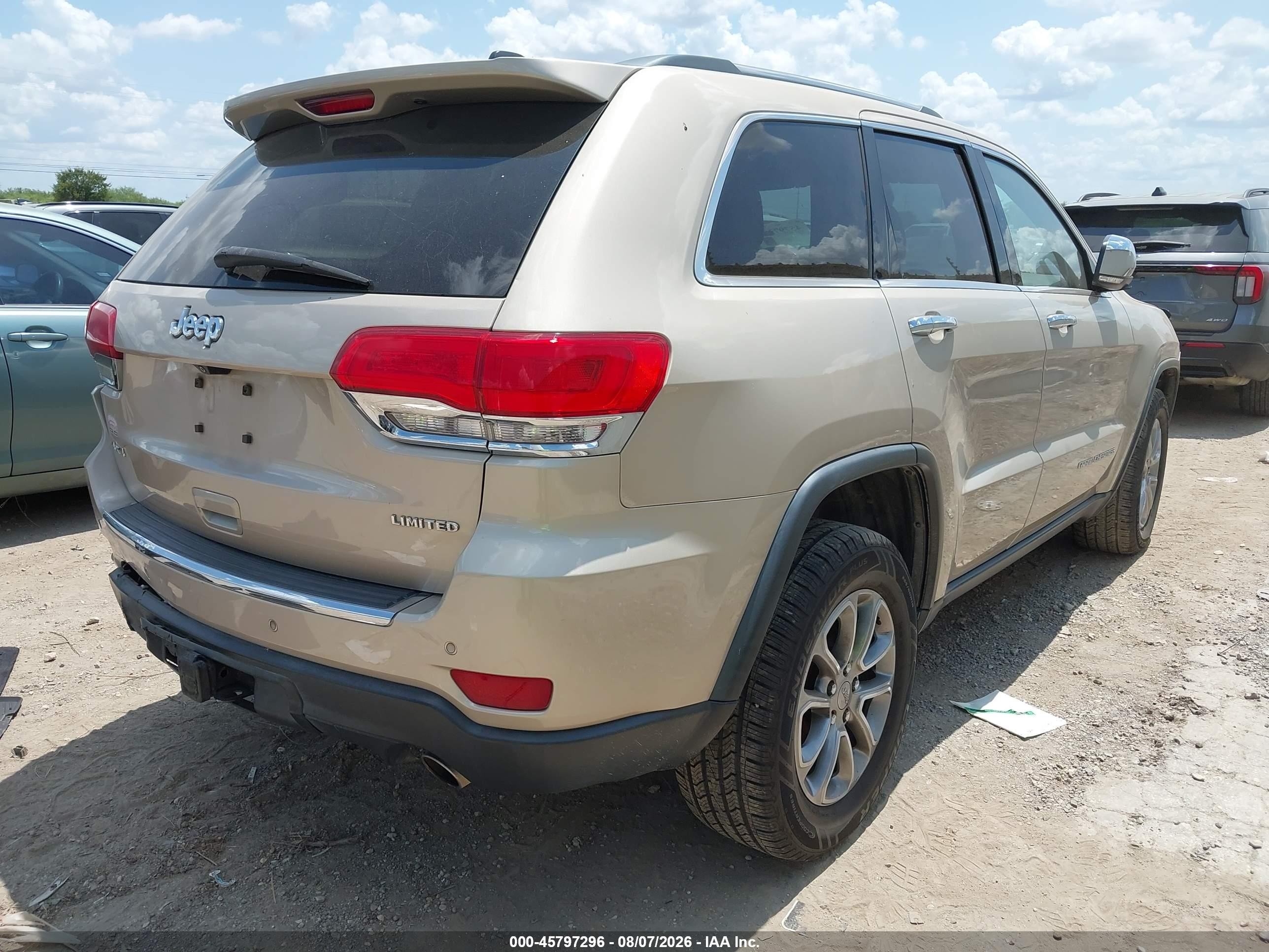 2015 Jeep Grand Cherokee Limited Gold vin: 1C4RJFBG9FC191703