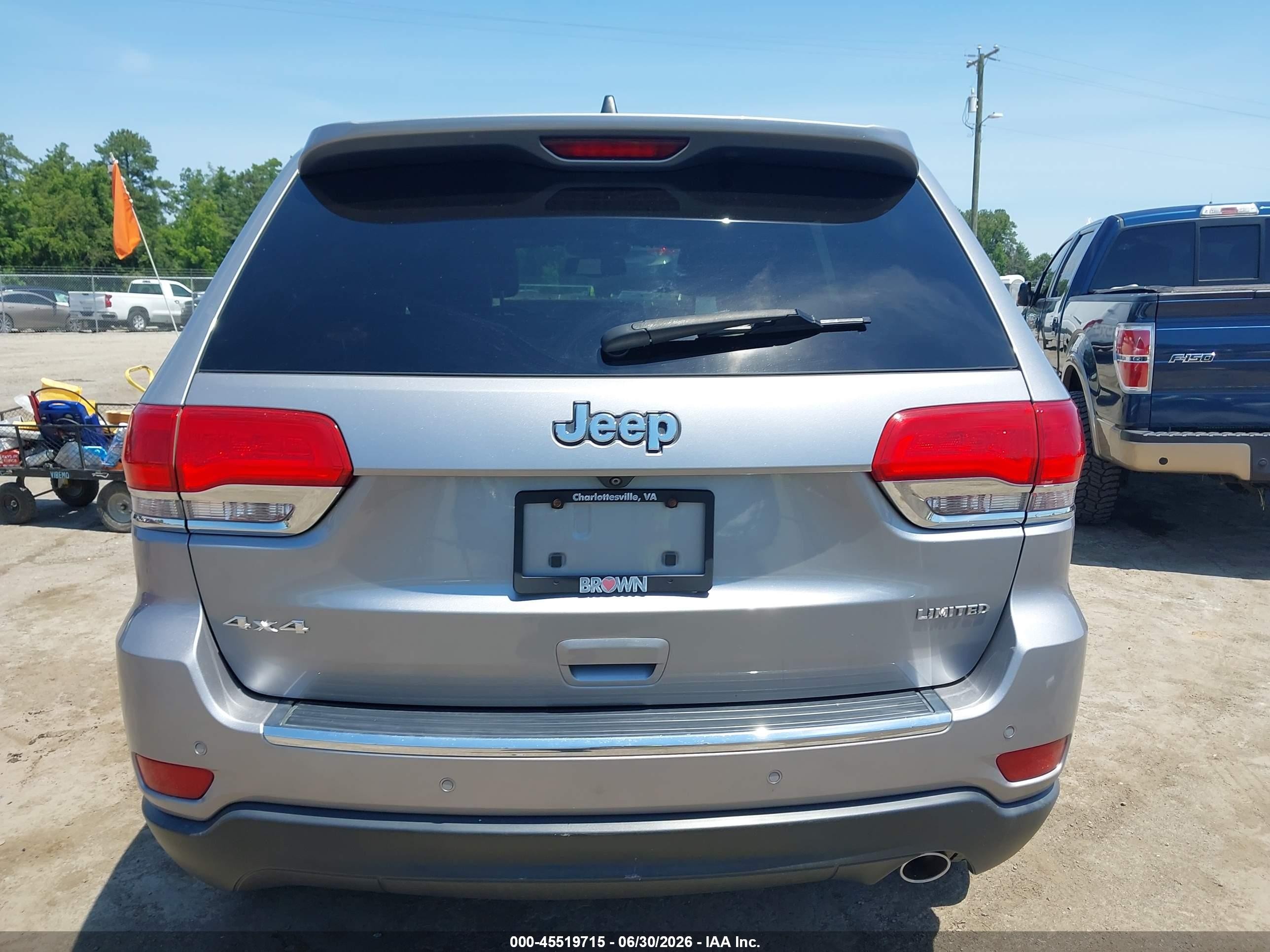 2015 Jeep Grand Cherokee Limited Silver vin: 1C4RJFBG9FC197193