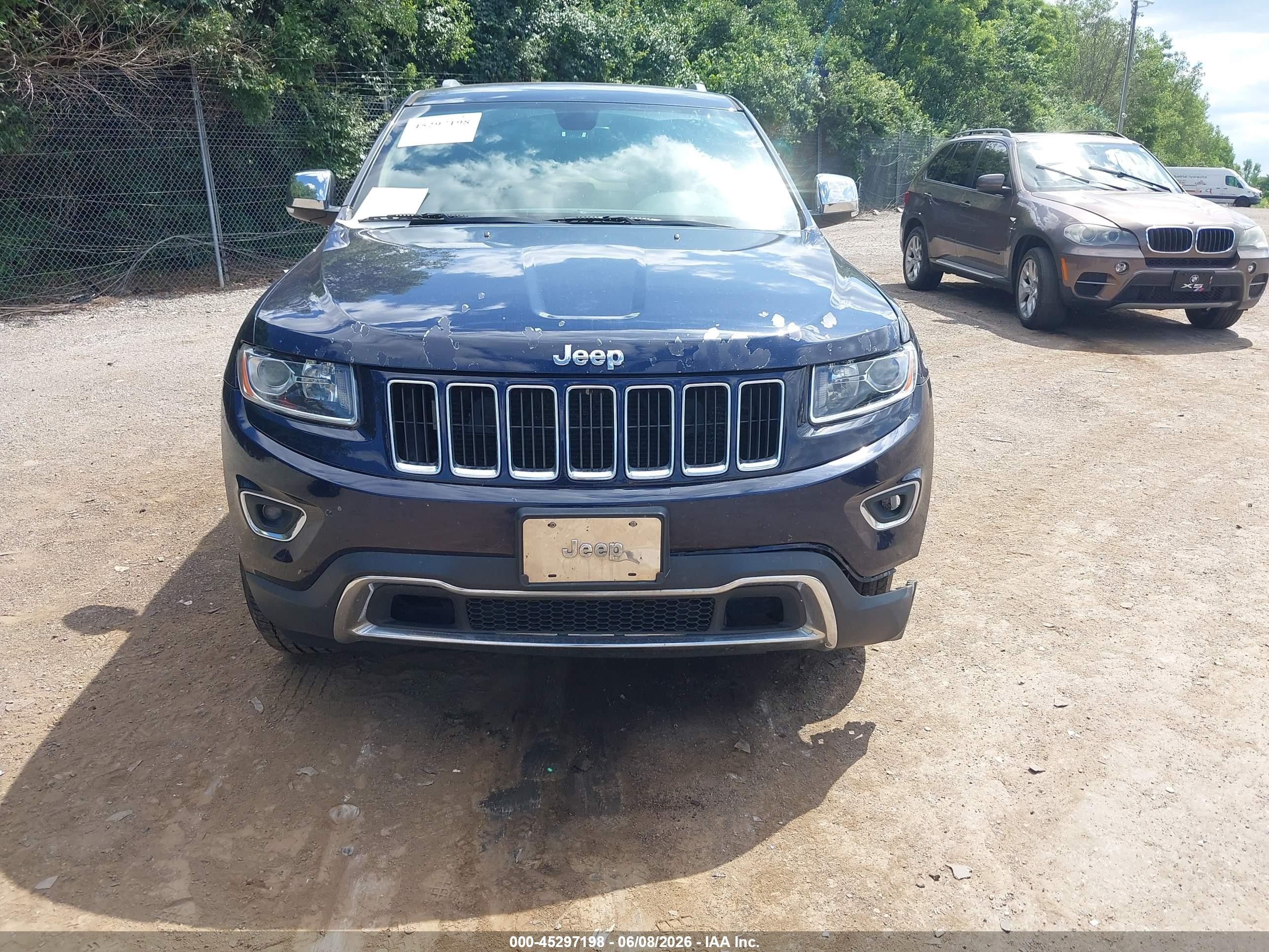 2015 Jeep Grand Cherokee Limited Blue vin: 1C4RJFBG9FC224893