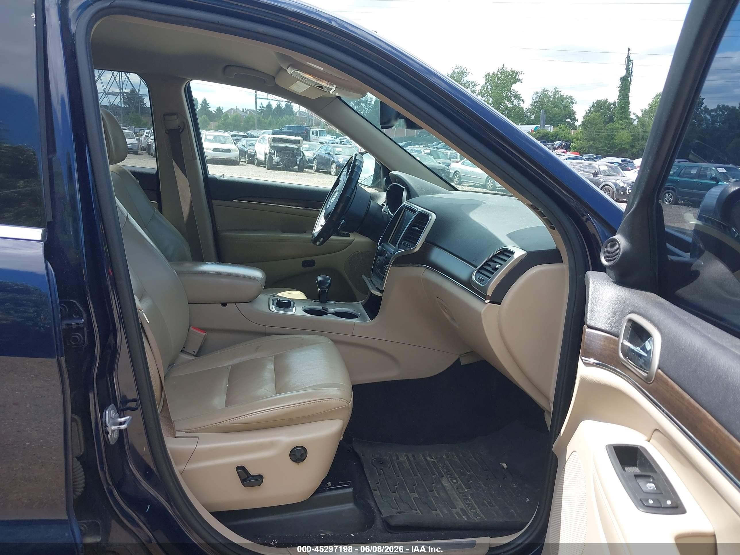 2015 Jeep Grand Cherokee Limited Blue vin: 1C4RJFBG9FC224893