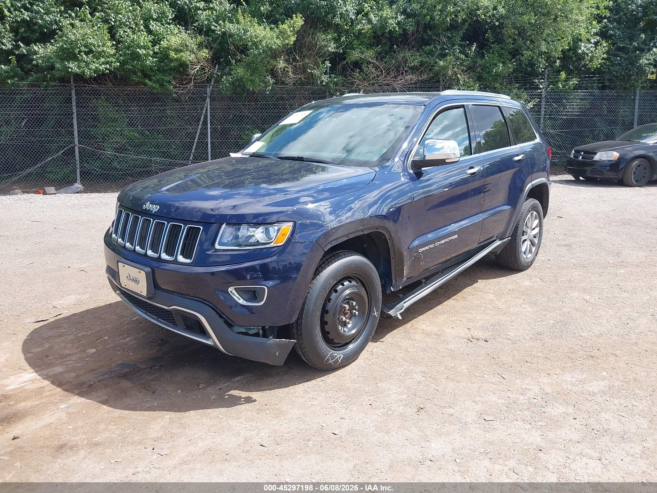 2015 Jeep Grand Cherokee Limited Blue vin: 1C4RJFBG9FC224893