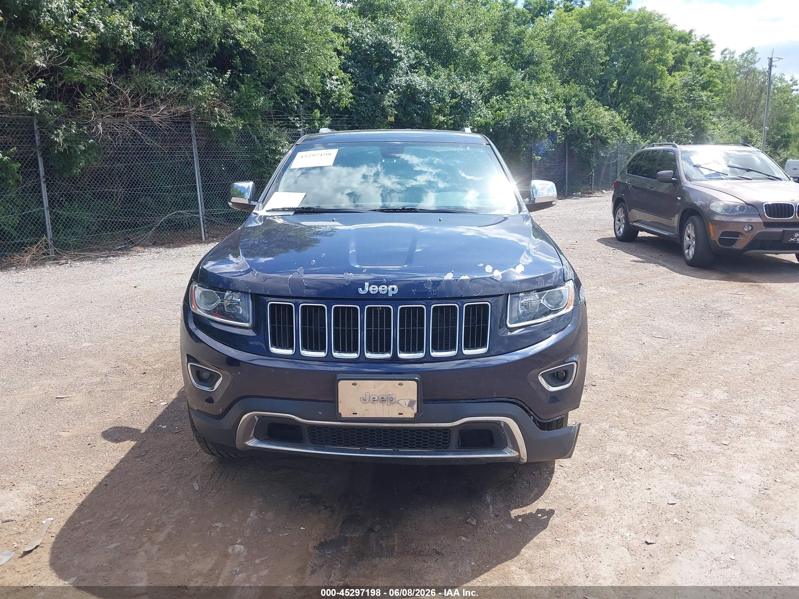 2015 Jeep Grand Cherokee Limited Blue vin: 1C4RJFBG9FC224893