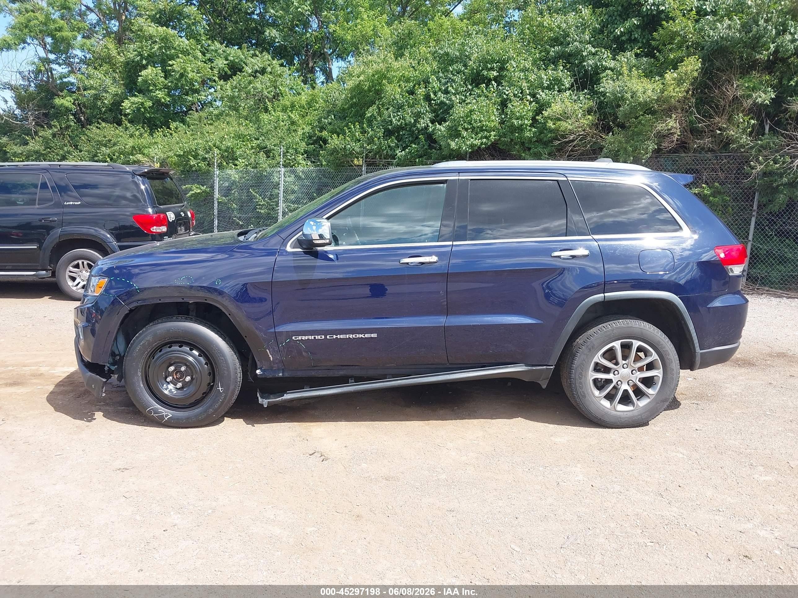 2015 Jeep Grand Cherokee Limited Blue vin: 1C4RJFBG9FC224893