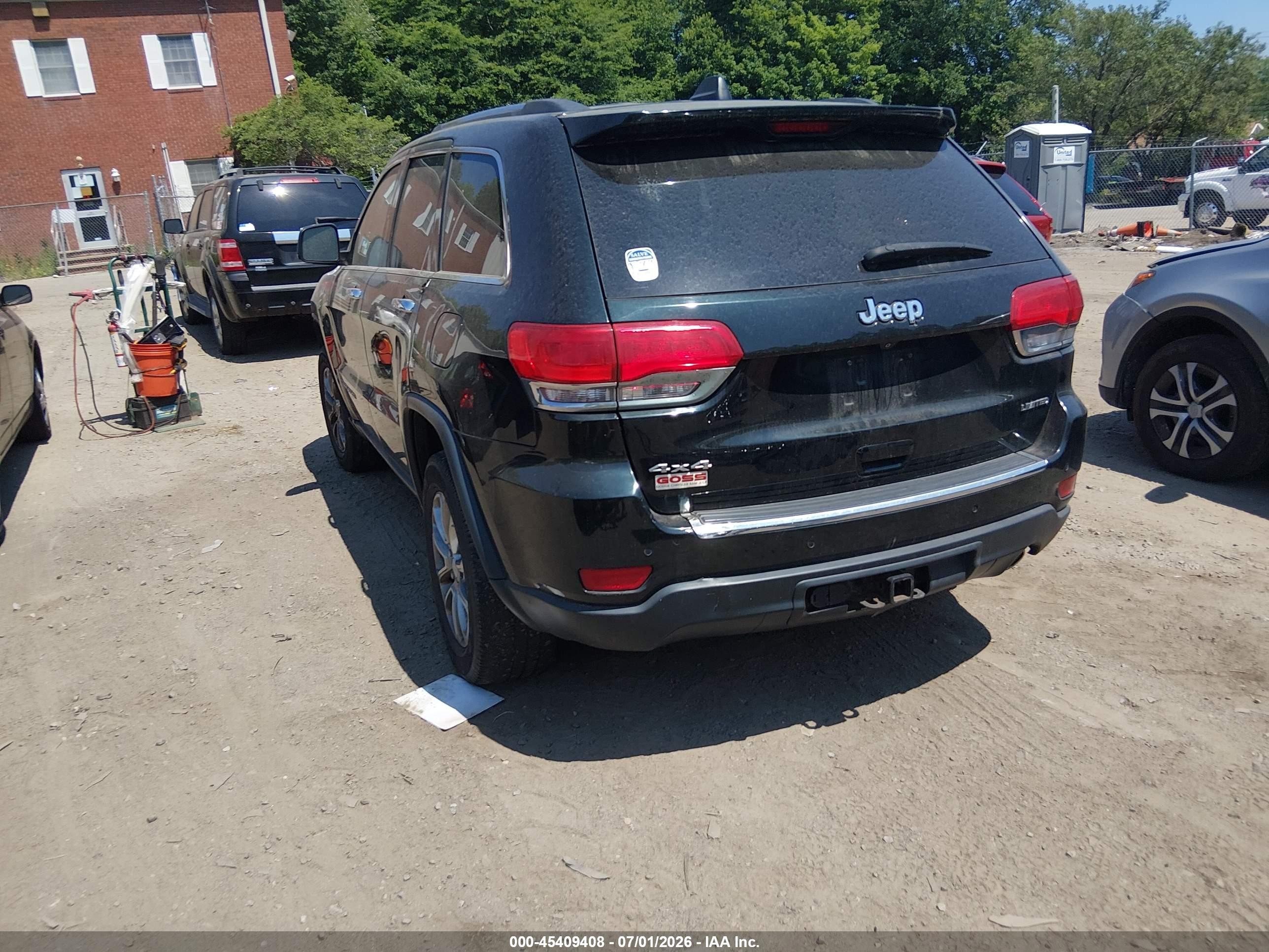 2015 Jeep Grand Cherokee Limited Black vin: 1C4RJFBG9FC628616