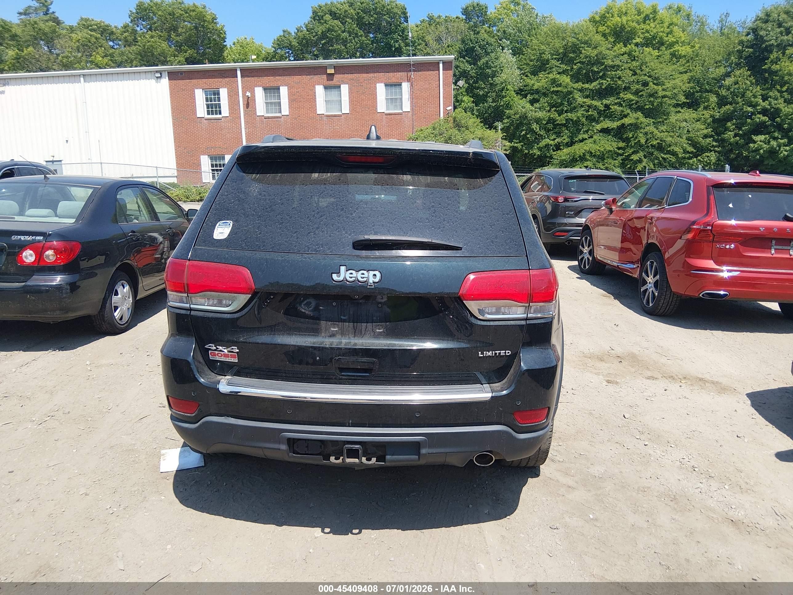 2015 Jeep Grand Cherokee Limited Black vin: 1C4RJFBG9FC628616