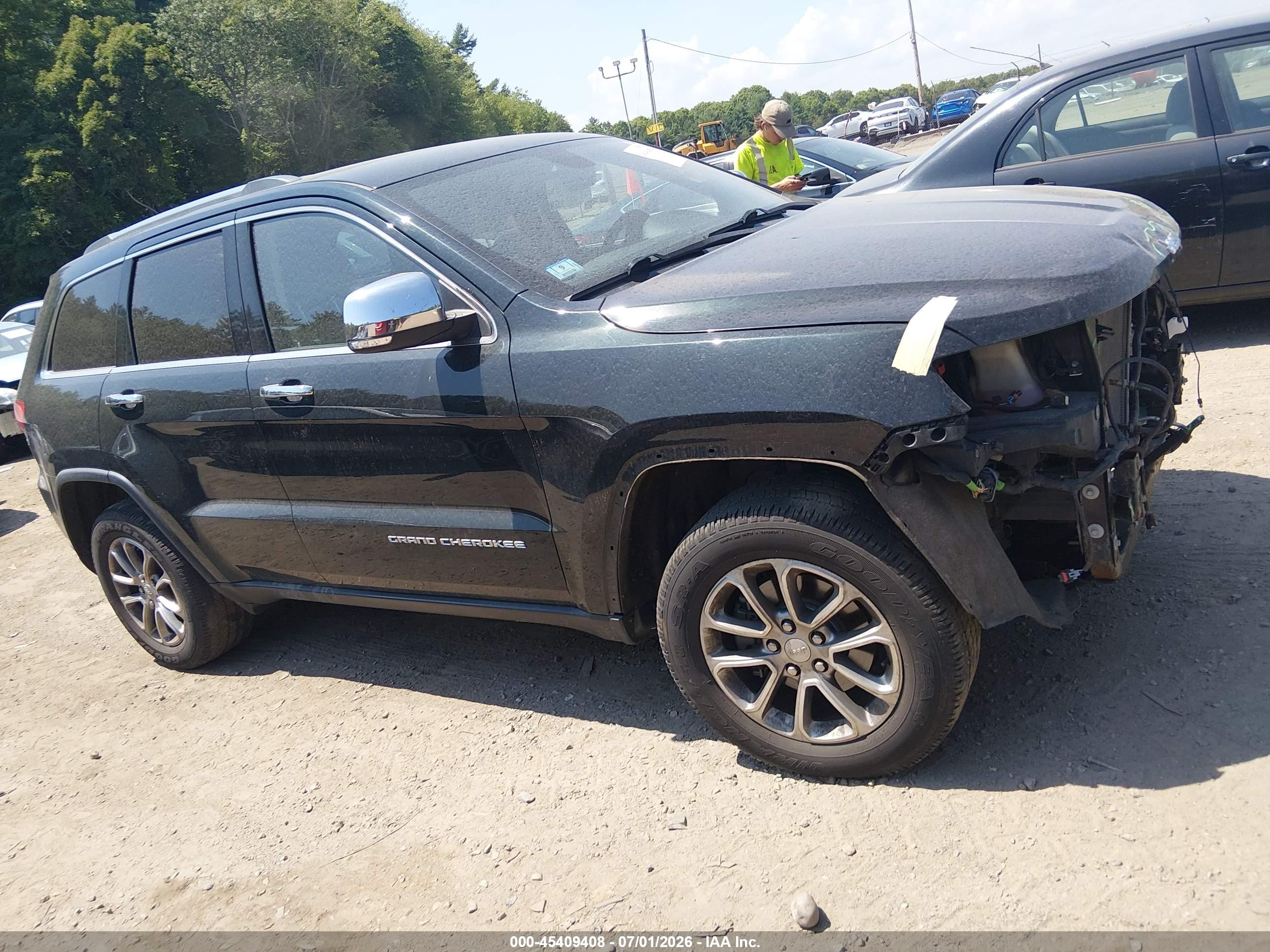 2015 Jeep Grand Cherokee Limited Black vin: 1C4RJFBG9FC628616