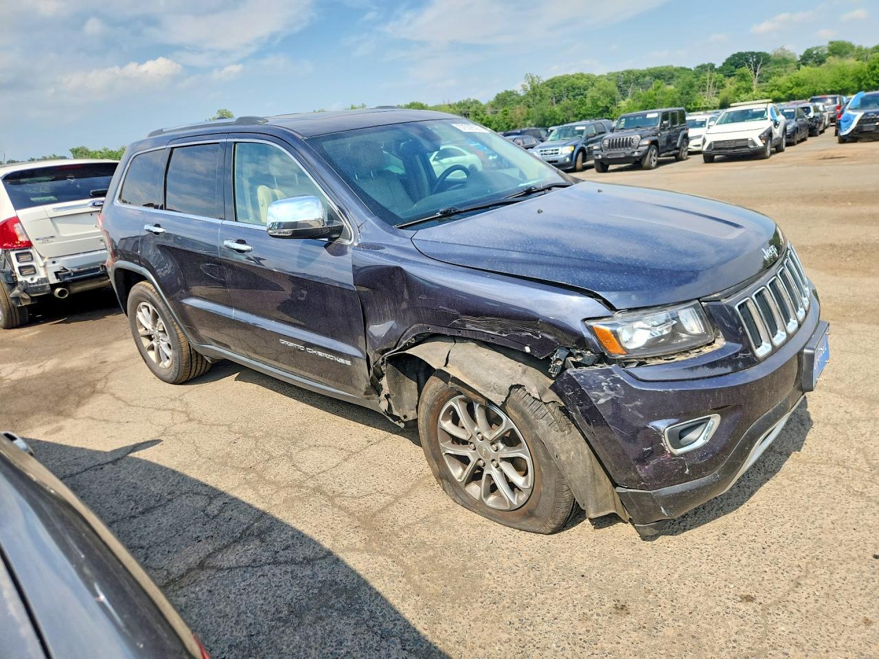 2015 Jeep Grand Cherokee Limited Серый vin: 1C4RJFBG9FC633010