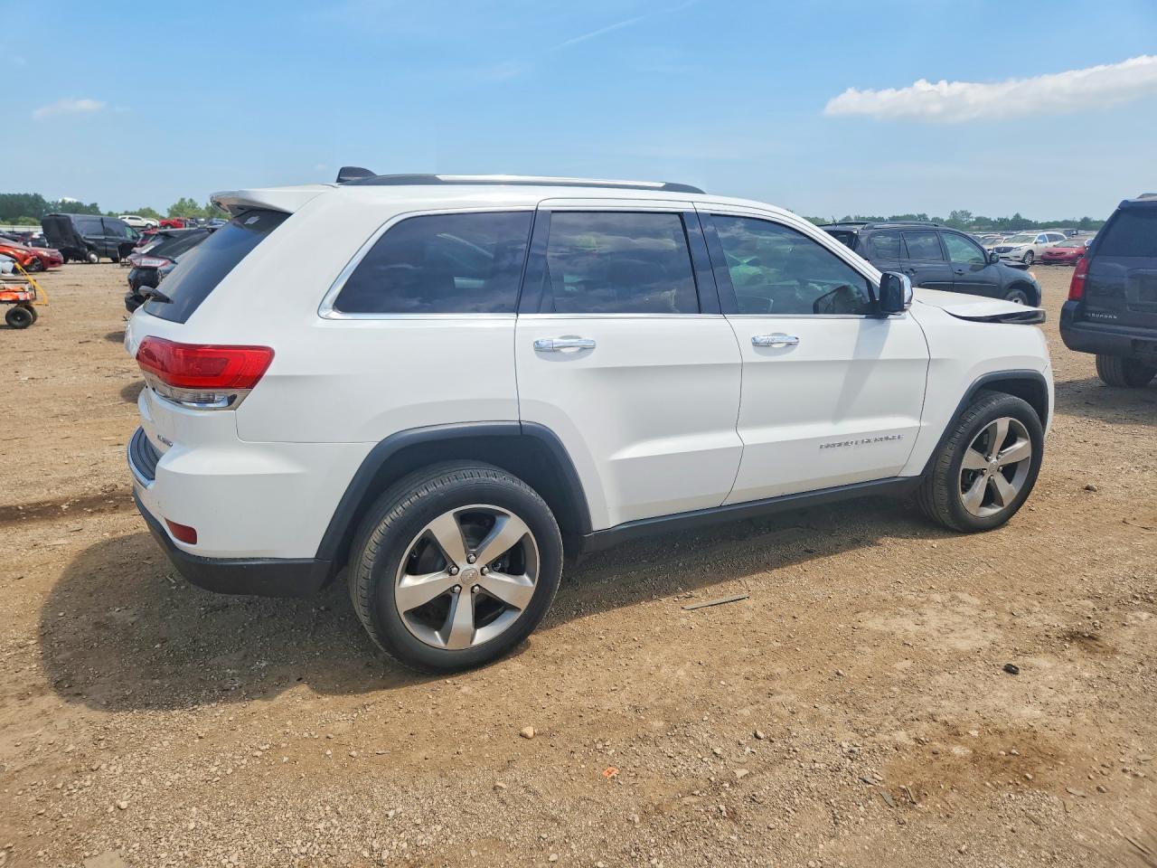 2015 Jeep Grand Cherokee Limited White vin: 1C4RJFBG9FC649711