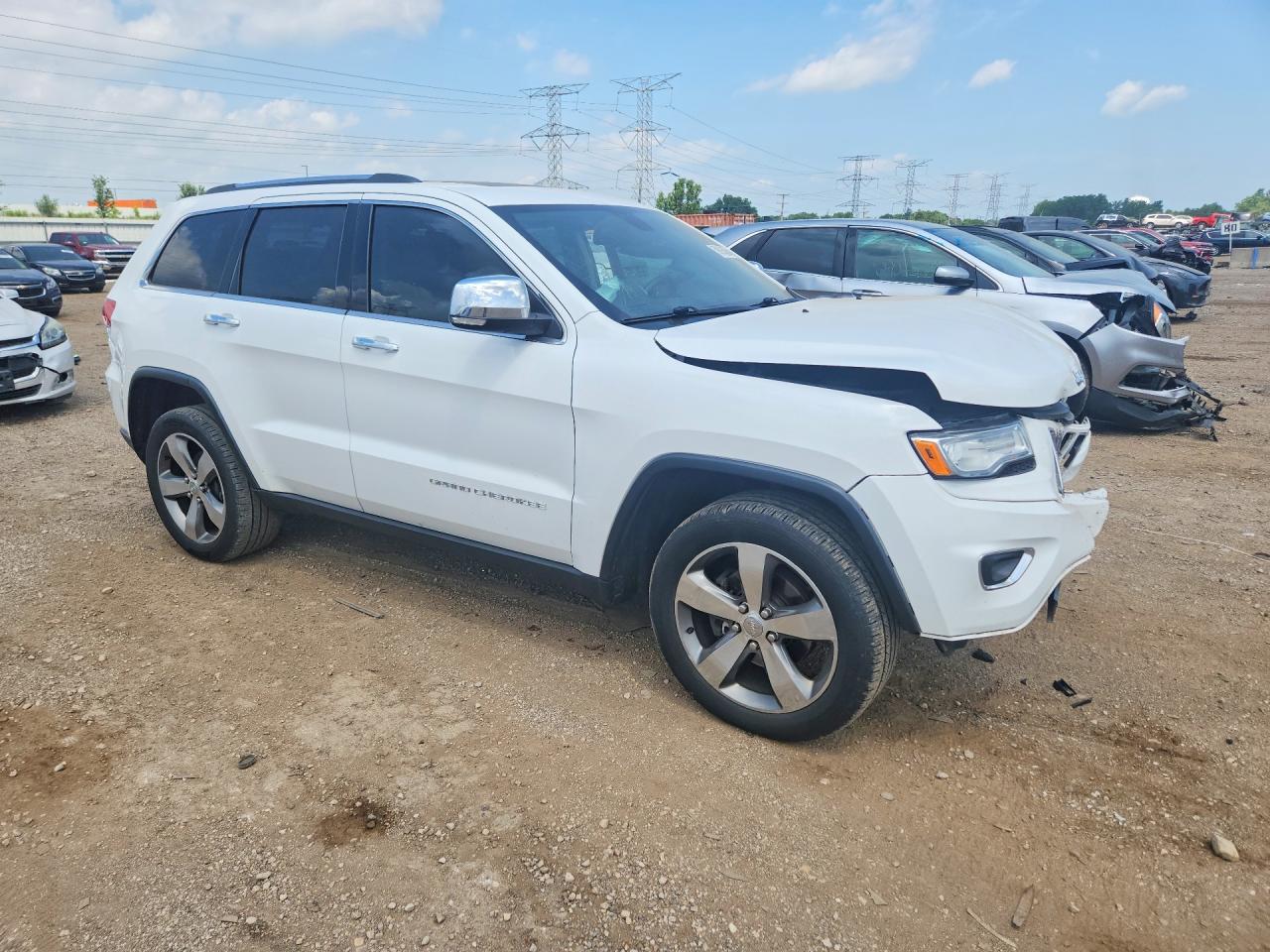 2015 Jeep Grand Cherokee Limited White vin: 1C4RJFBG9FC649711