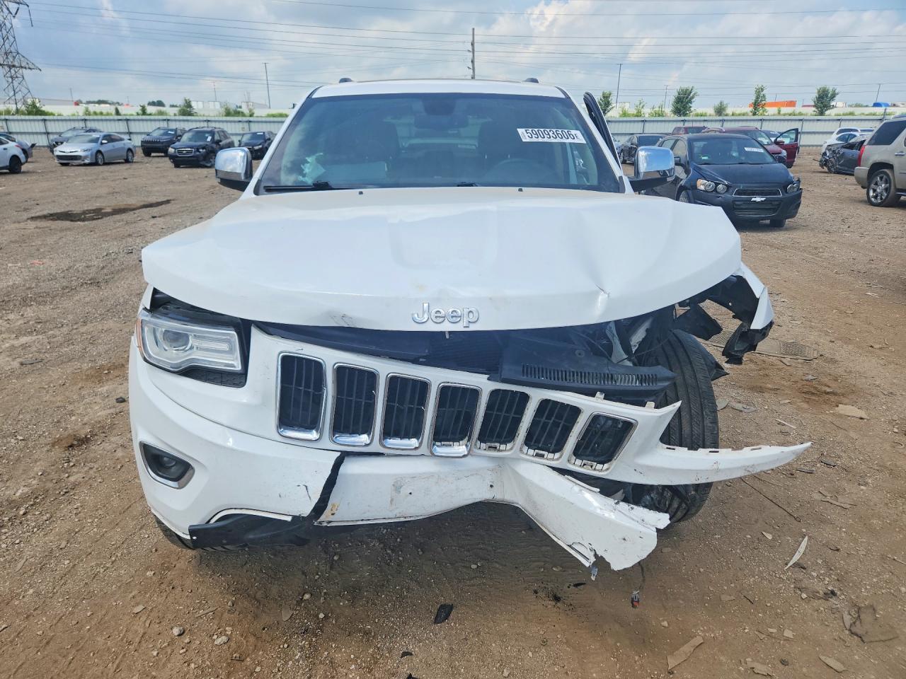 2015 Jeep Grand Cherokee Limited White vin: 1C4RJFBG9FC649711