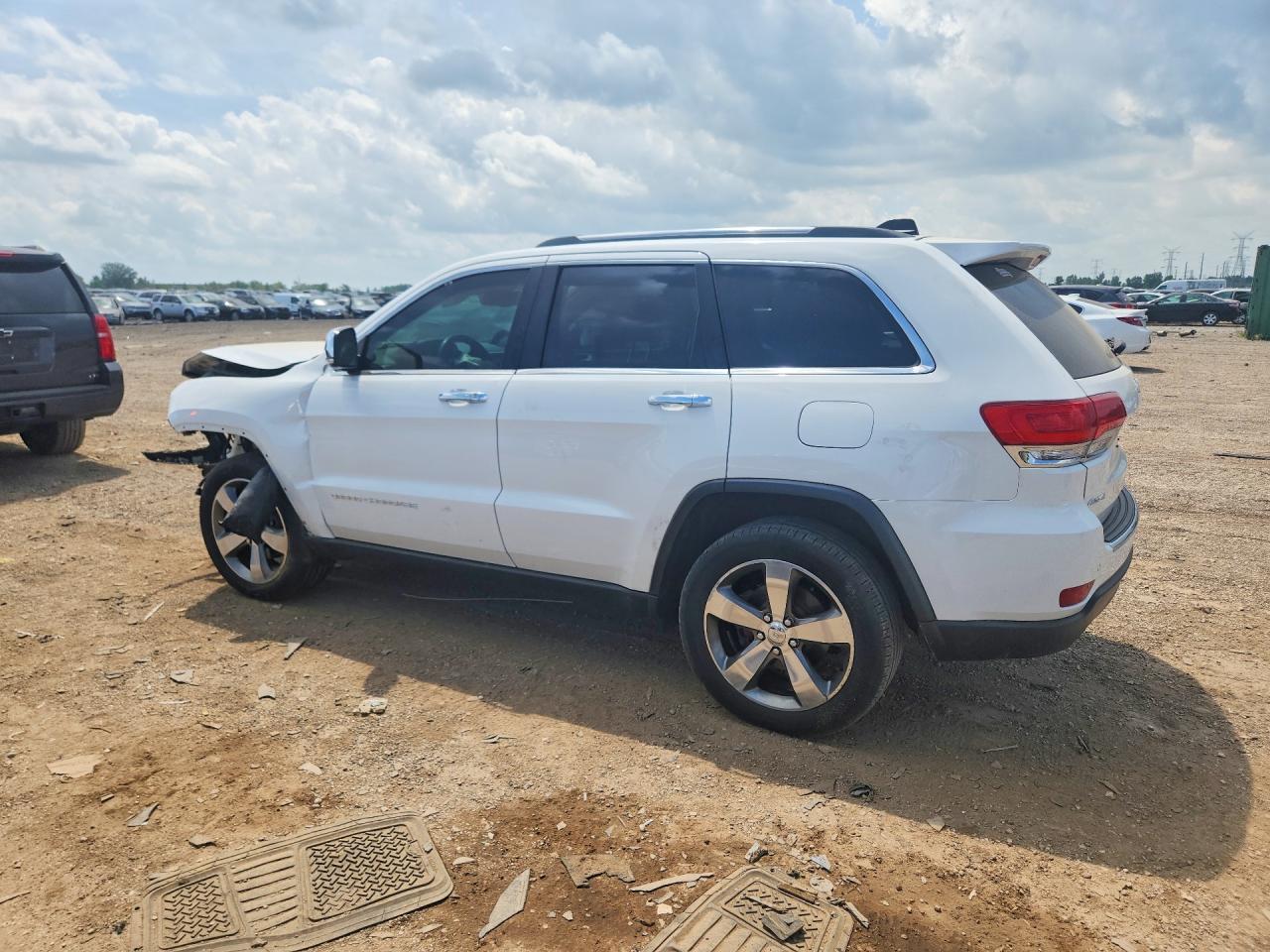 2015 Jeep Grand Cherokee Limited White vin: 1C4RJFBG9FC649711