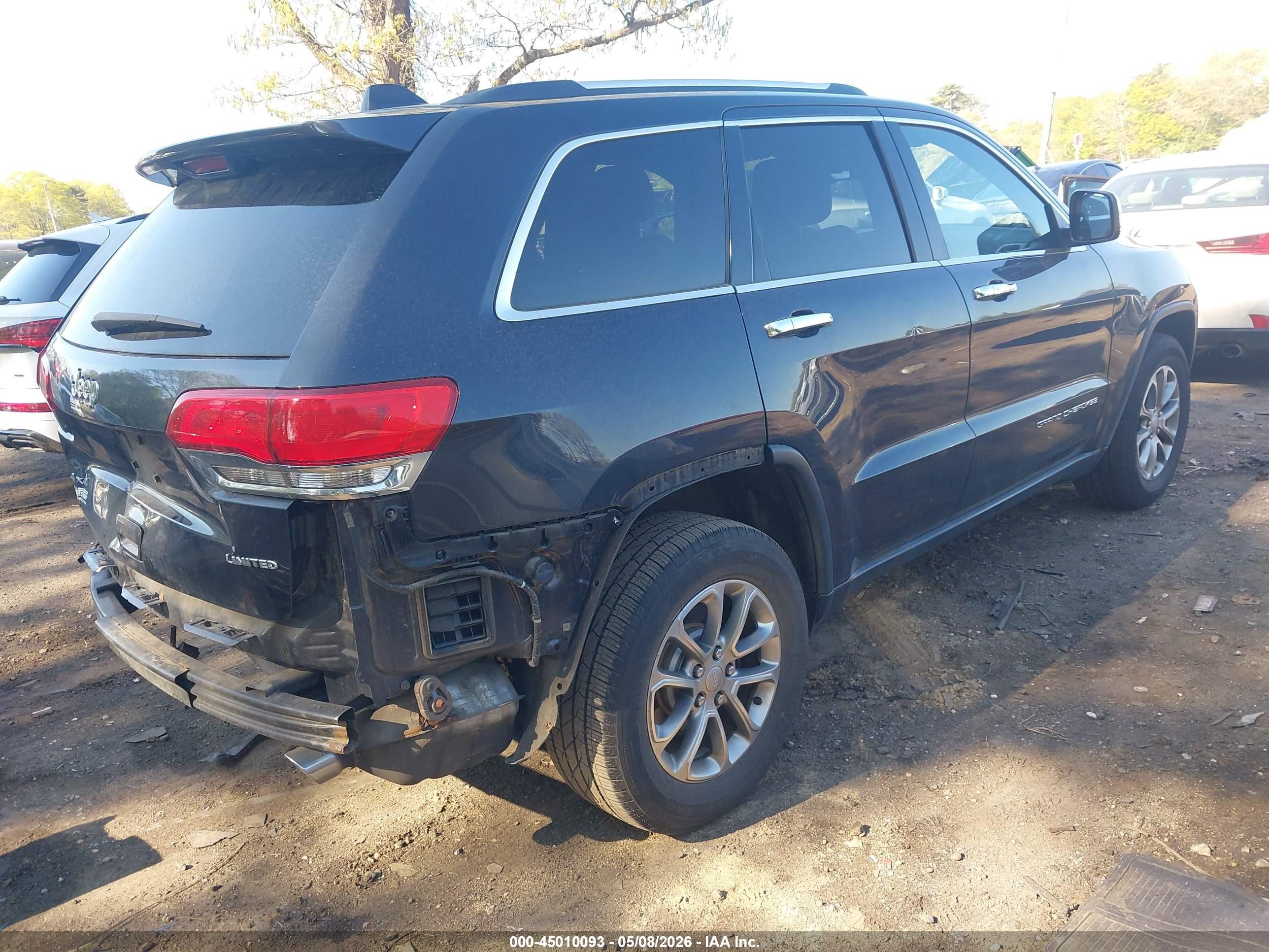 2015 Jeep Grand Cherokee Limited Gray vin: 1C4RJFBG9FC692834
