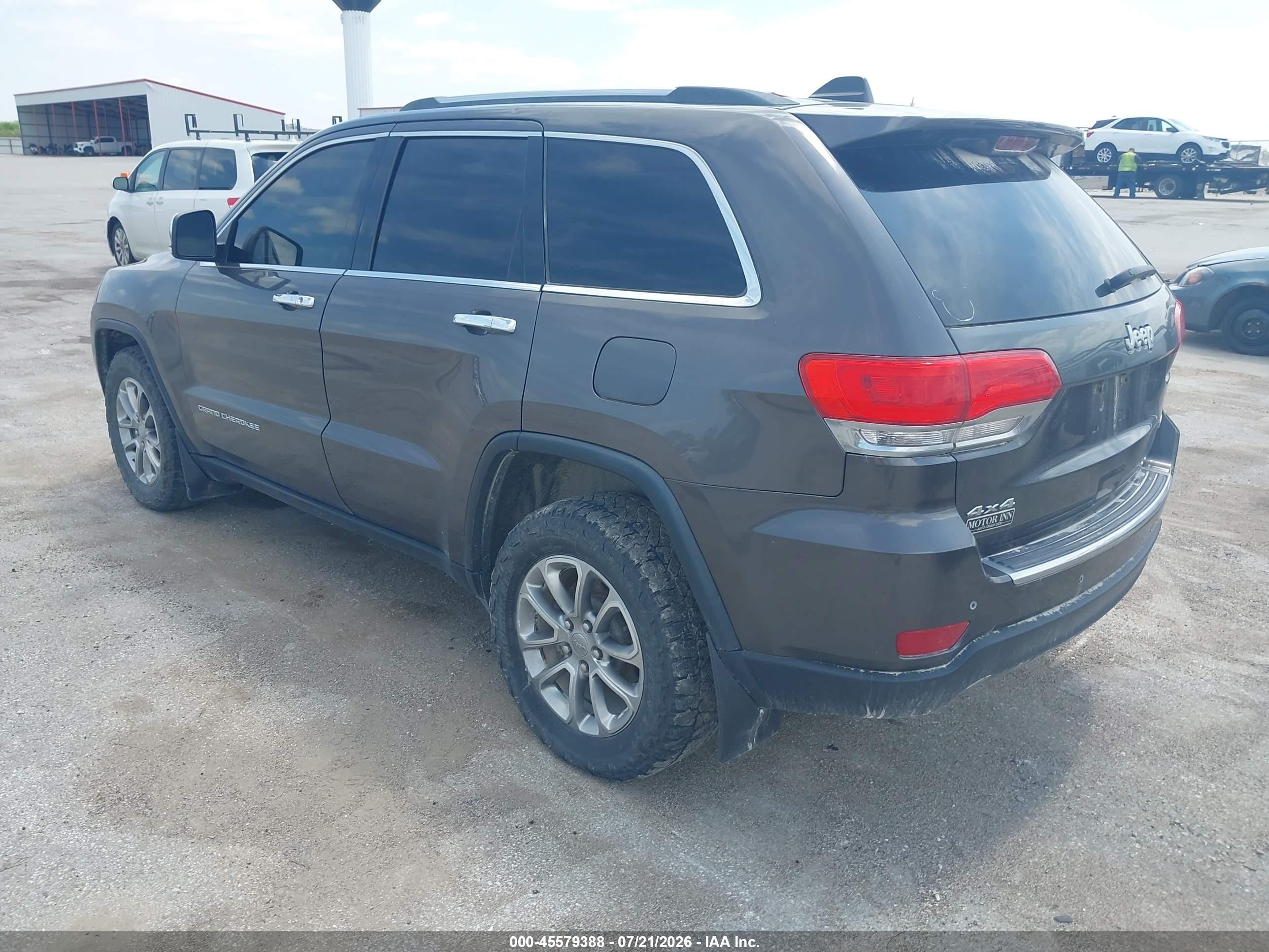2015 Jeep Grand Cherokee Limited Gray vin: 1C4RJFBG9FC716257