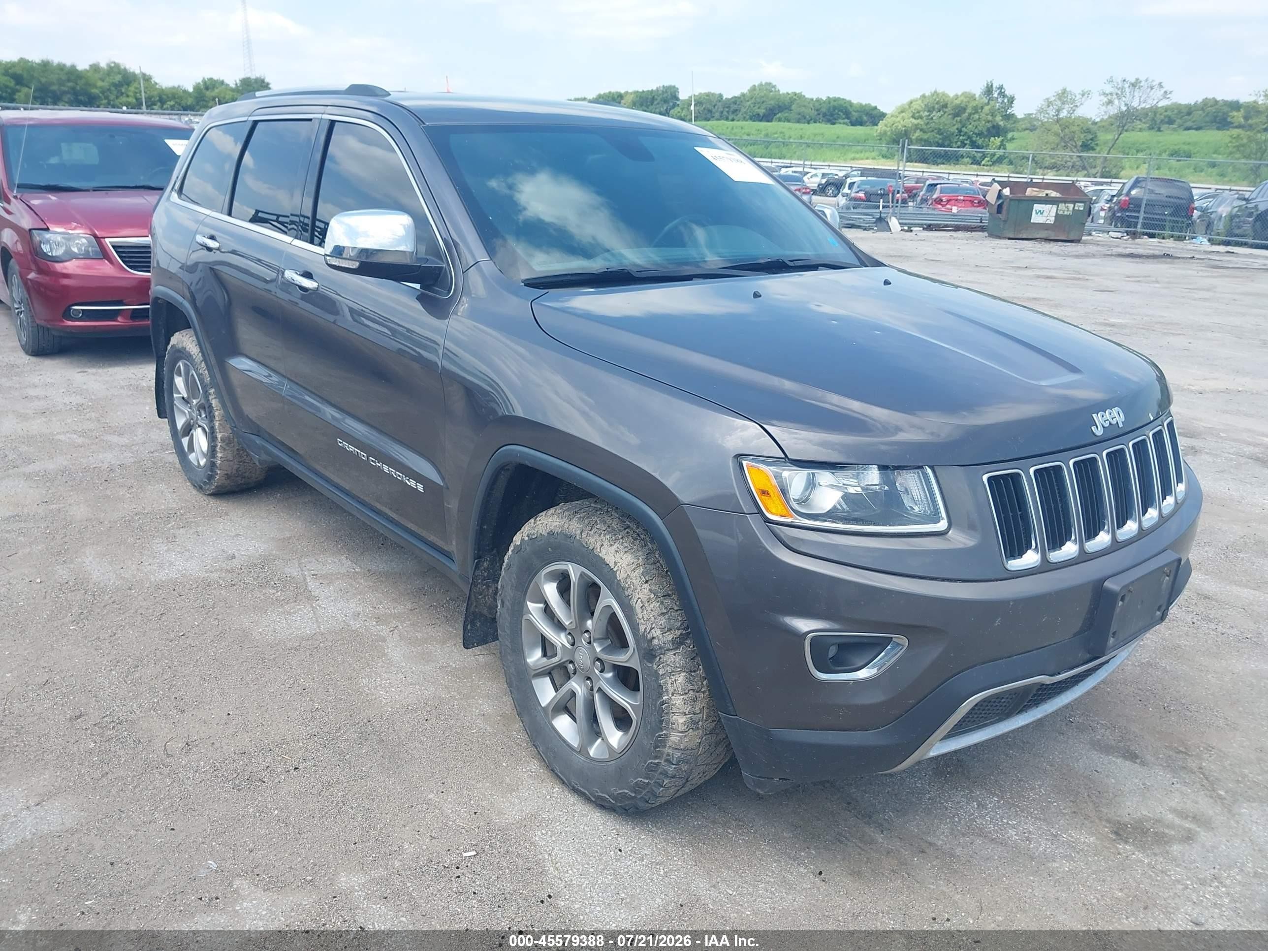 2015 Jeep Grand Cherokee Limited Gray vin: 1C4RJFBG9FC716257