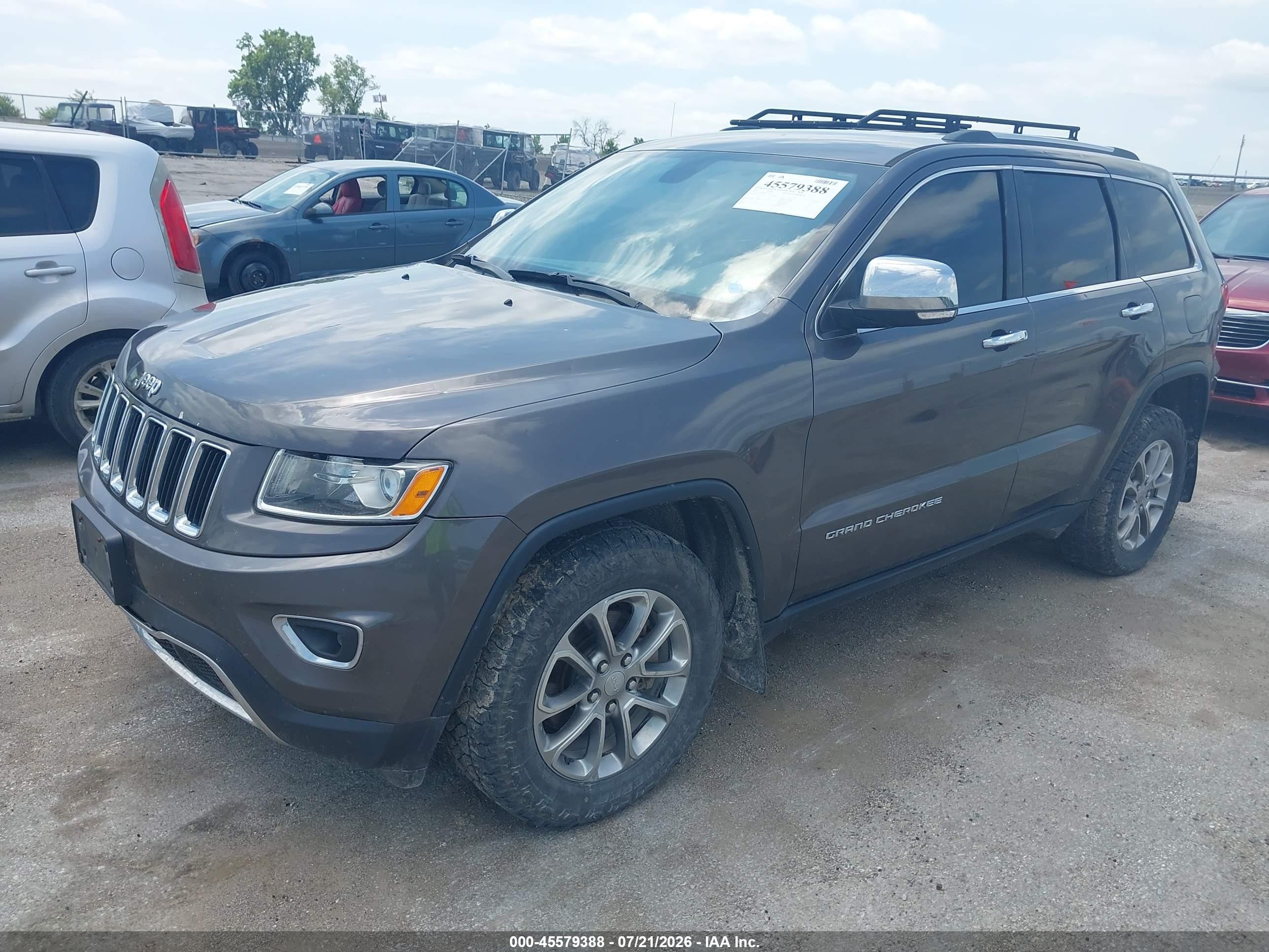 2015 Jeep Grand Cherokee Limited Gray vin: 1C4RJFBG9FC716257