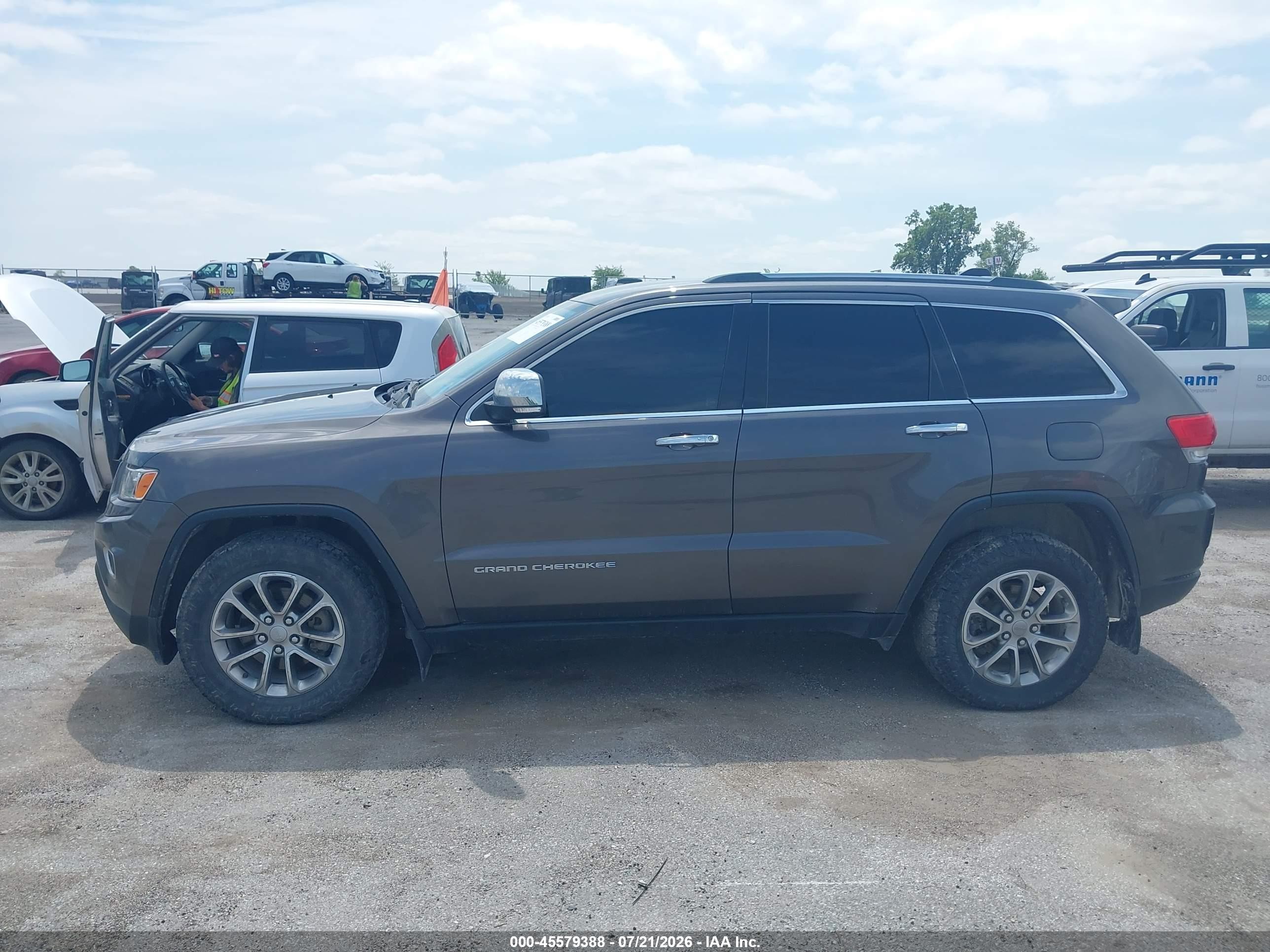 2015 Jeep Grand Cherokee Limited Gray vin: 1C4RJFBG9FC716257