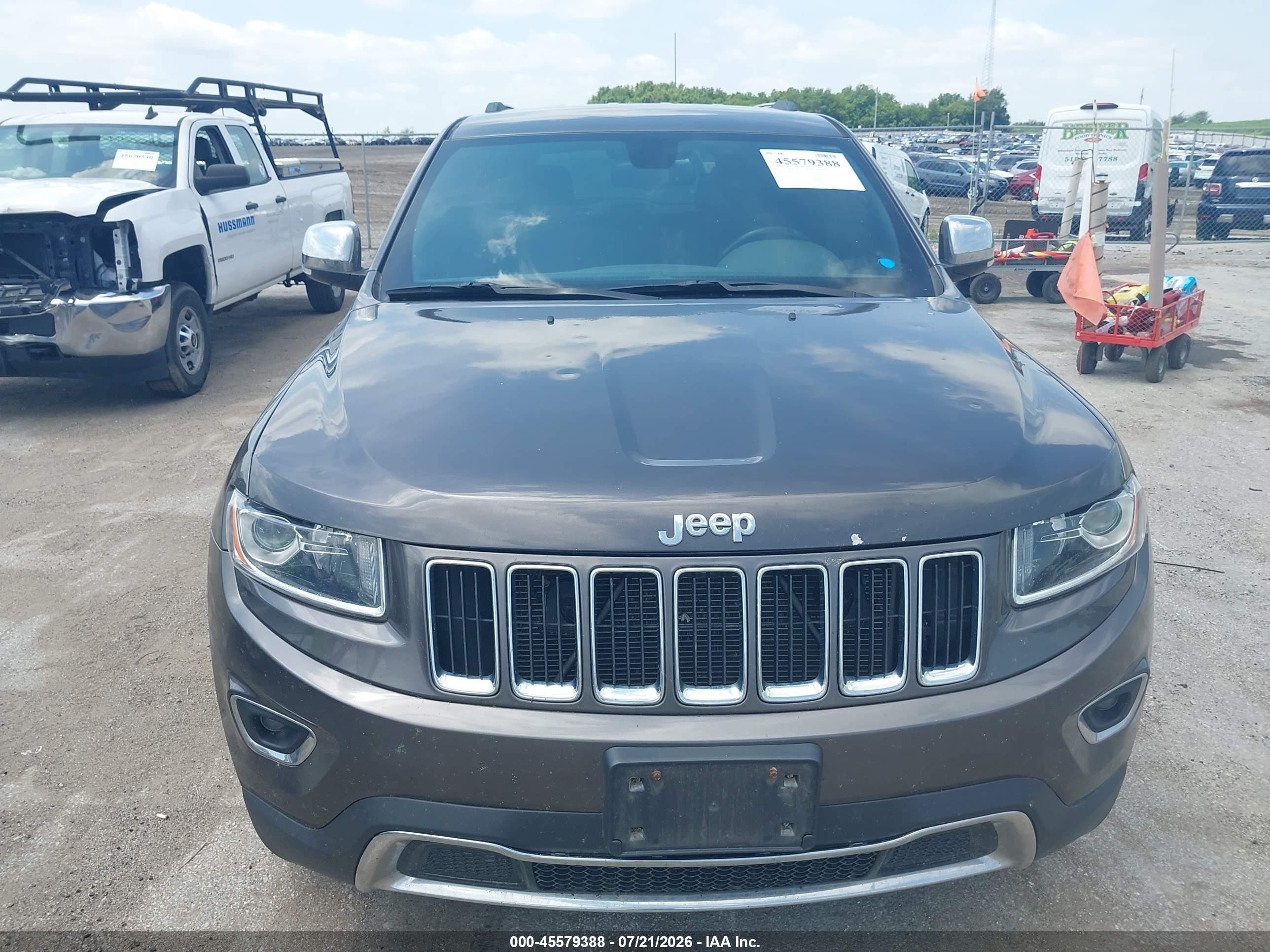 2015 Jeep Grand Cherokee Limited Gray vin: 1C4RJFBG9FC716257